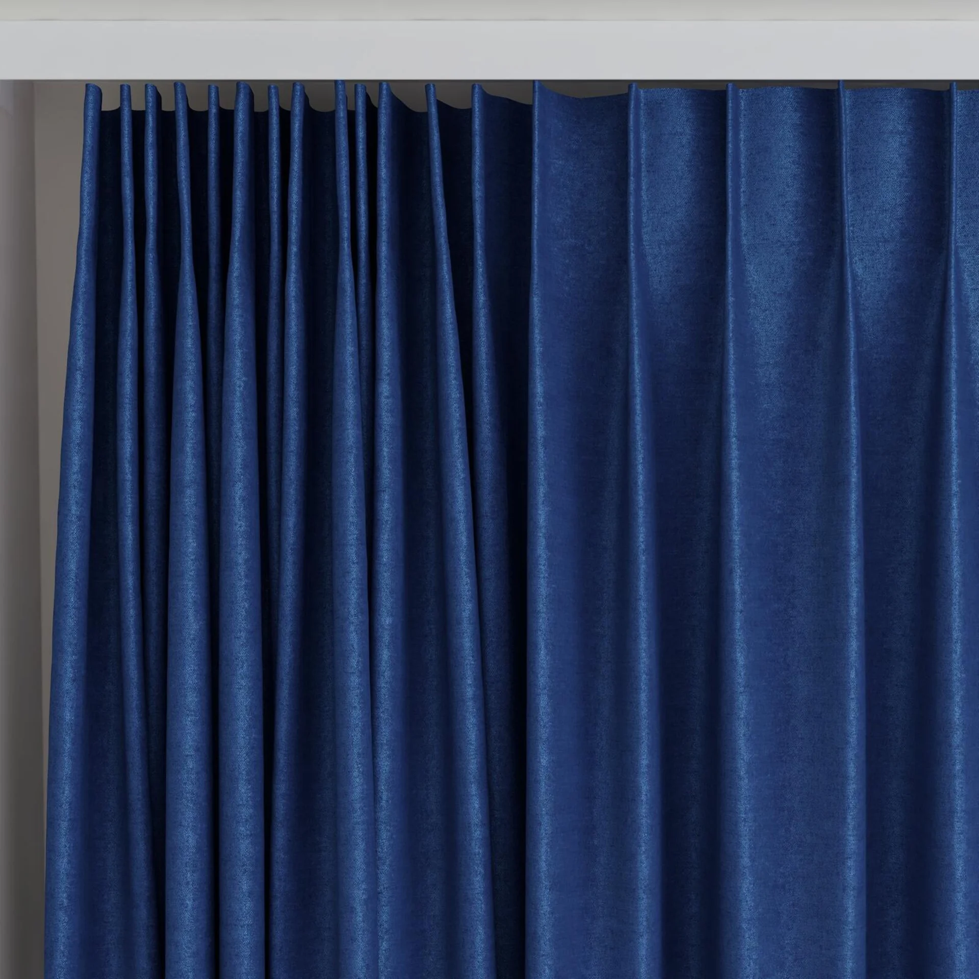 Top view of Drama Fjord, on curtain rail