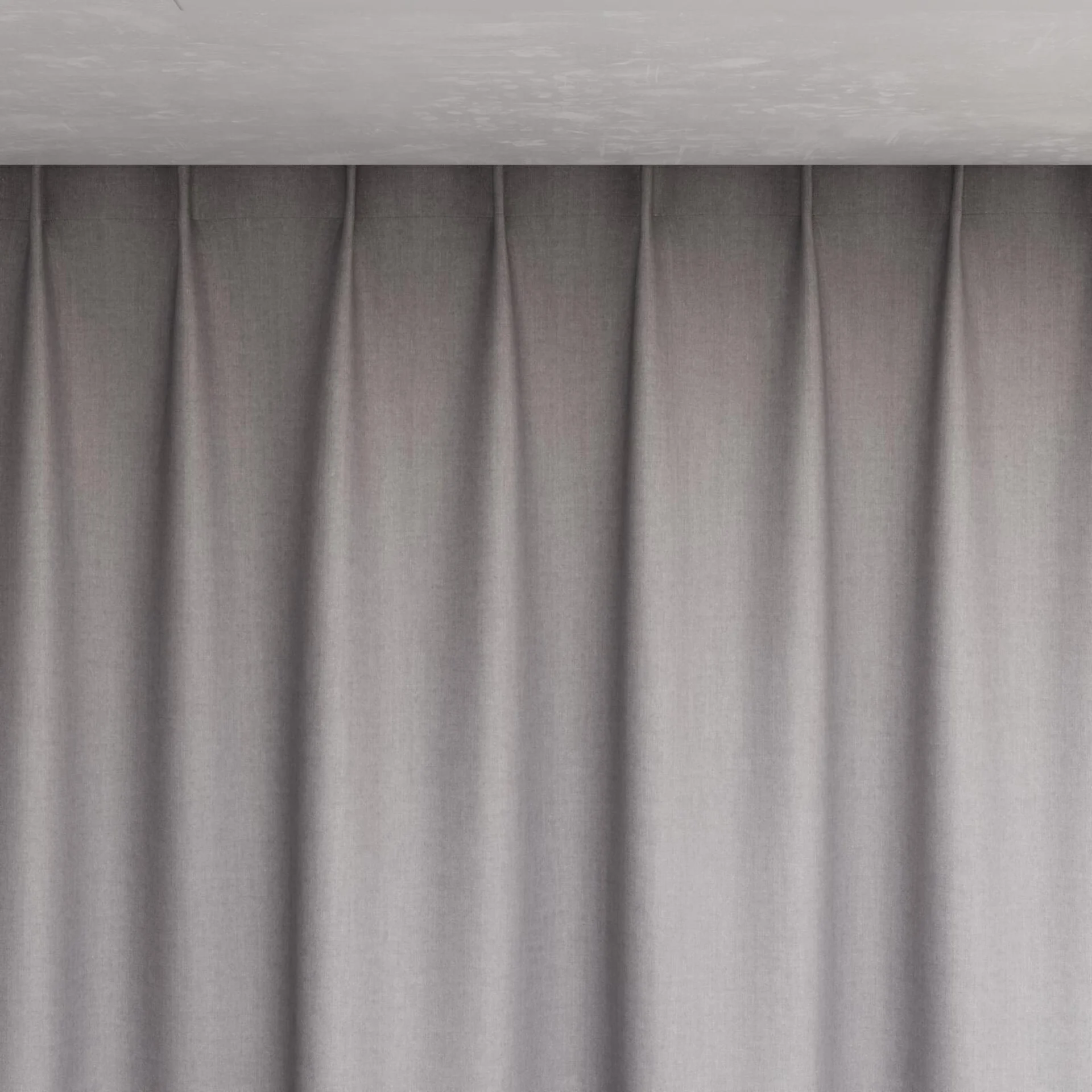 Top view of Cushy Feather, pinch pleat
