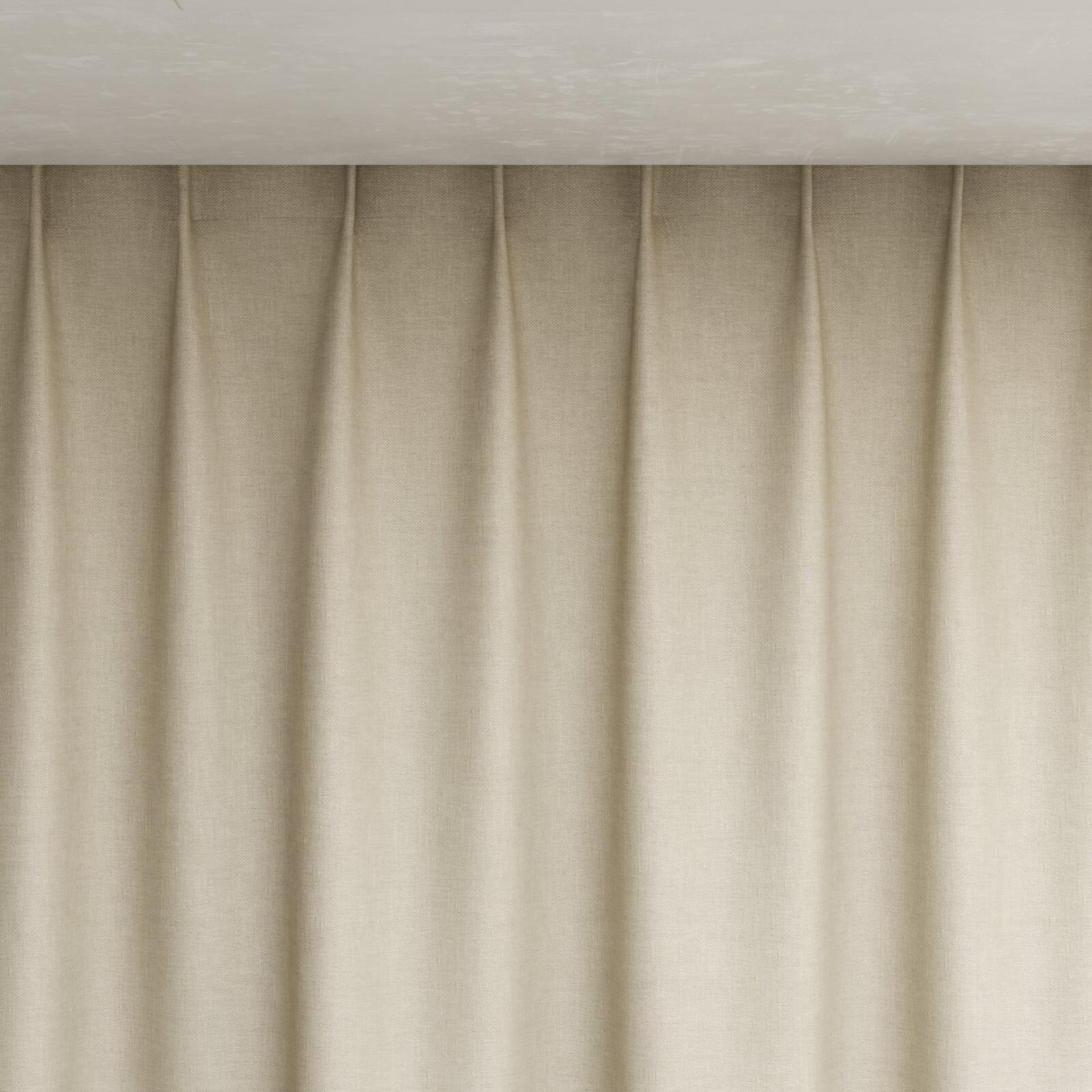 Top view of Perfecto Shell, pinch pleat