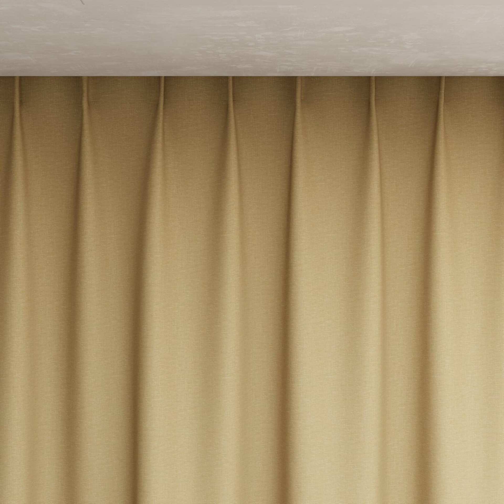 Top view of Coverlet Wheat, pinch pleat