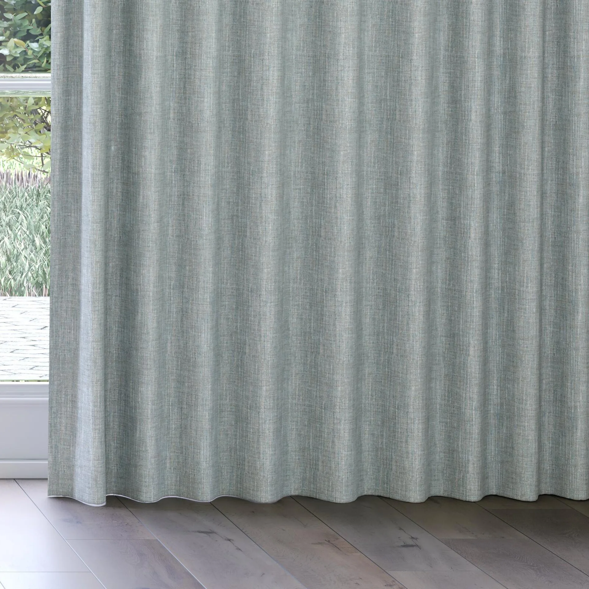 Bottom view of Dryland Spa, on curtain rail