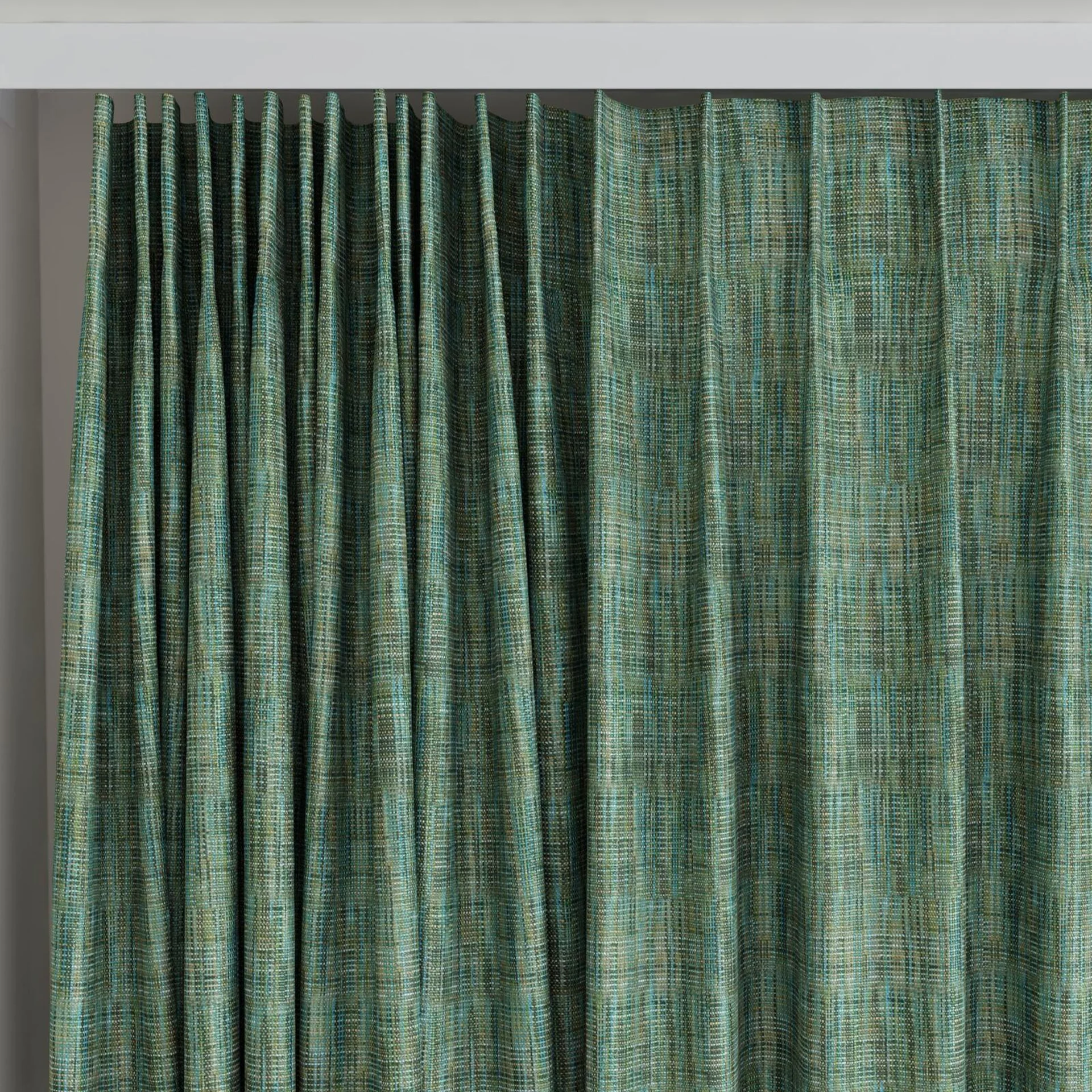 Top view of Observatory Emerald, on curtain rail
