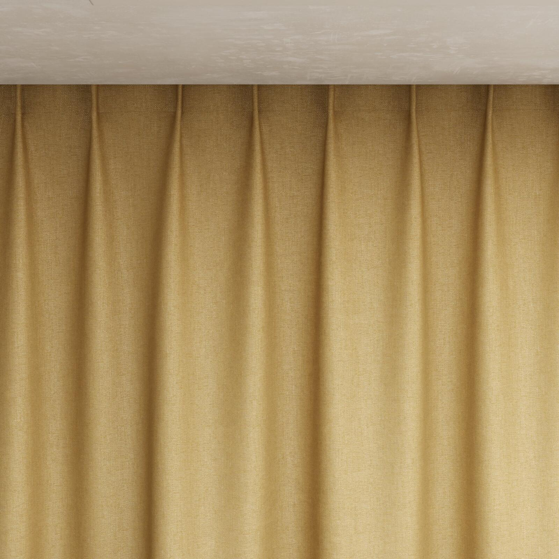 Top view of Bronco Caramel, pinch pleat