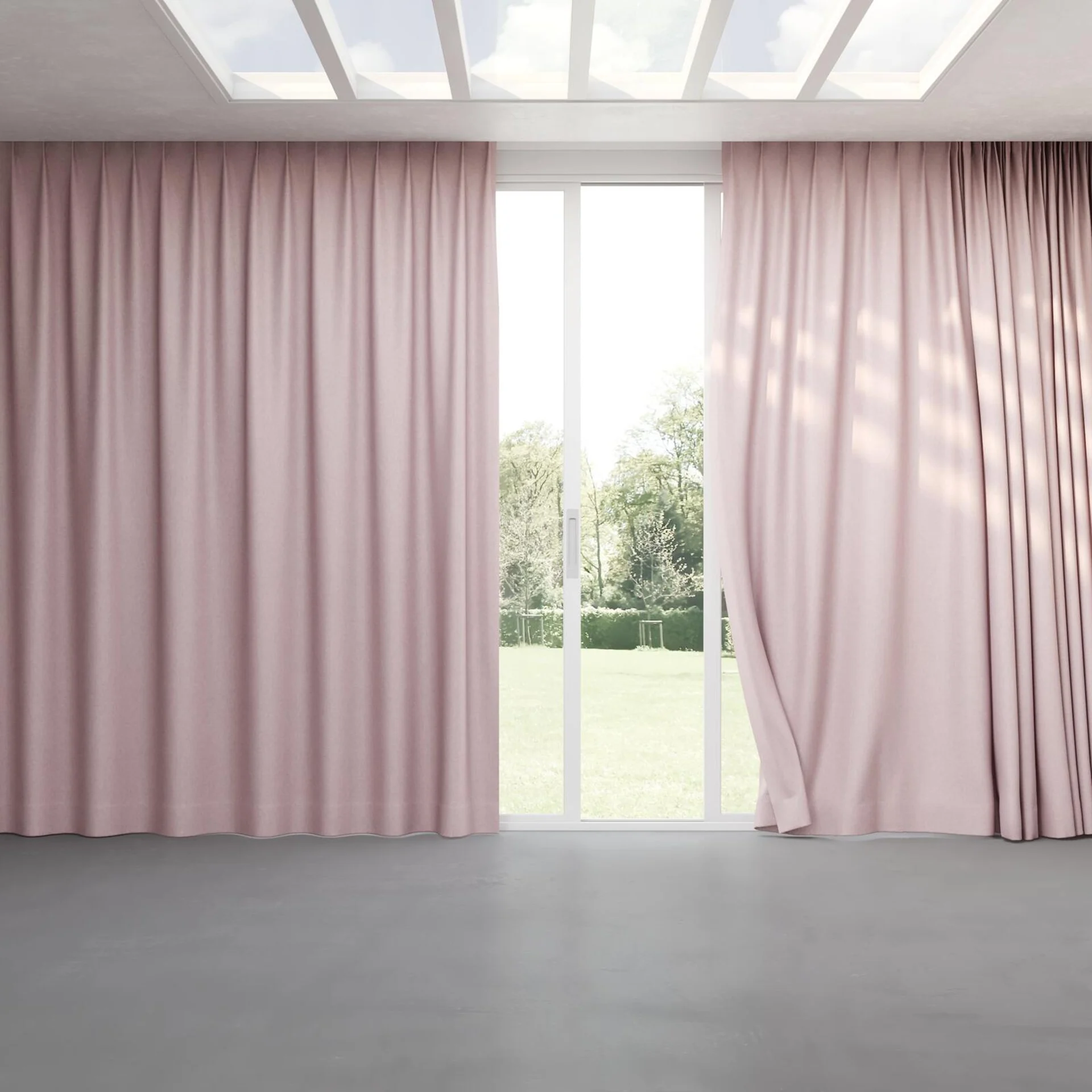 Full view of Hometown Petal, pinch pleat
