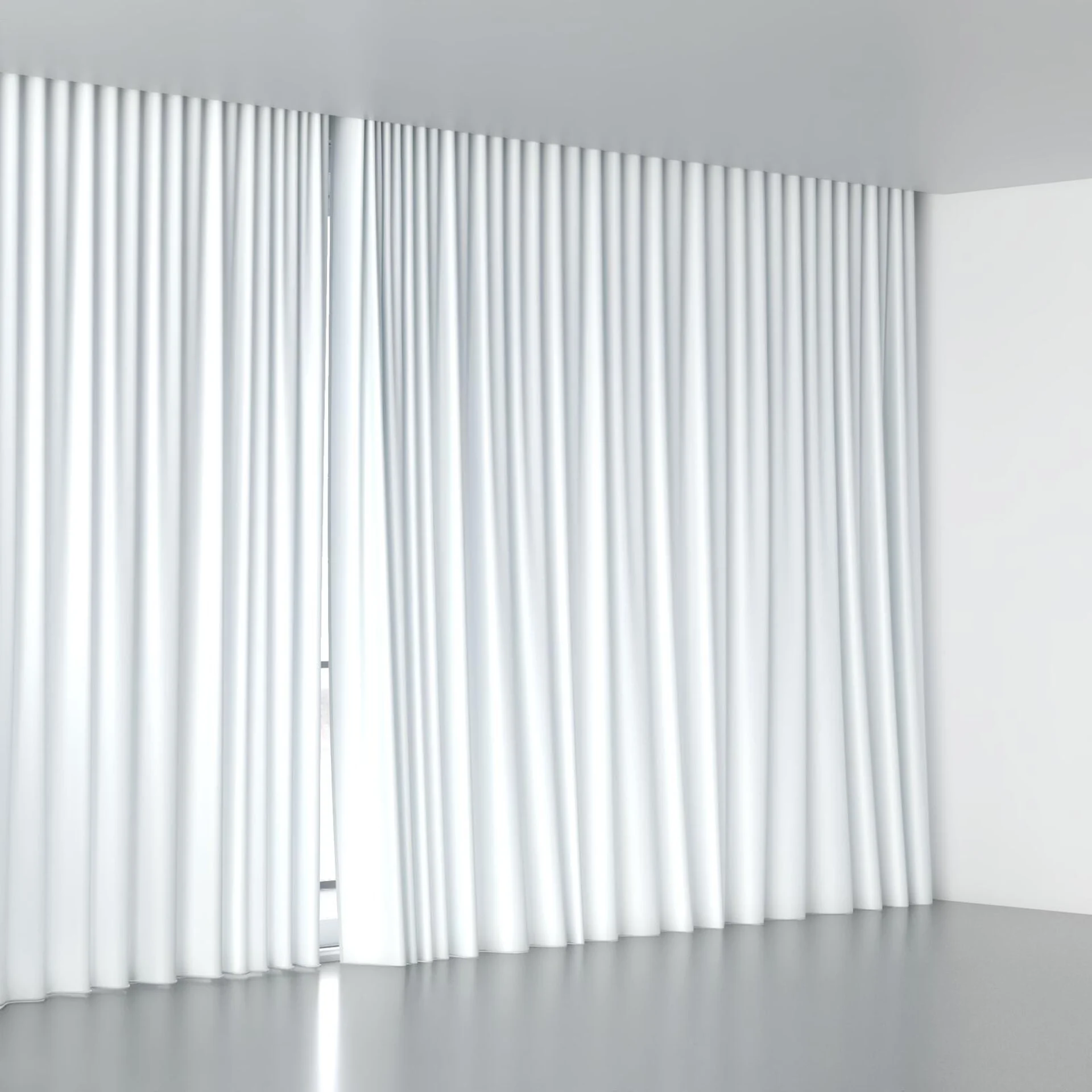 Full view of Optima Snow, wave pleat