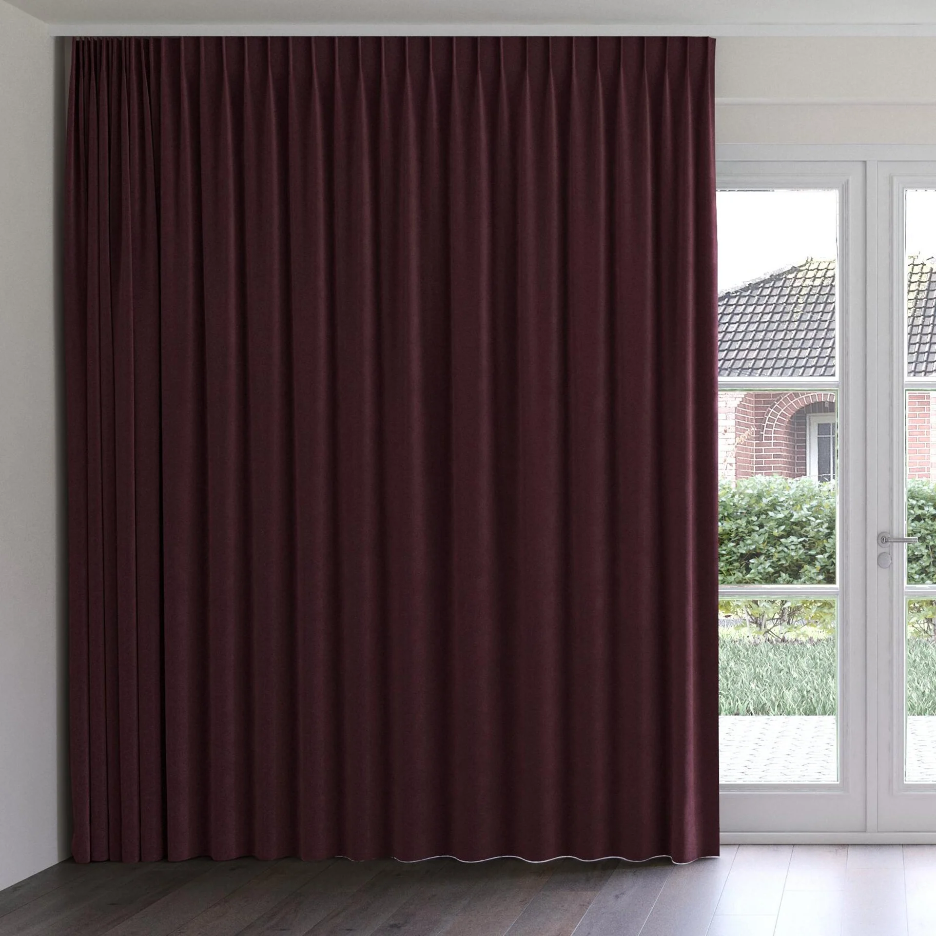 Front view of Verbier Porto, on curtain rail