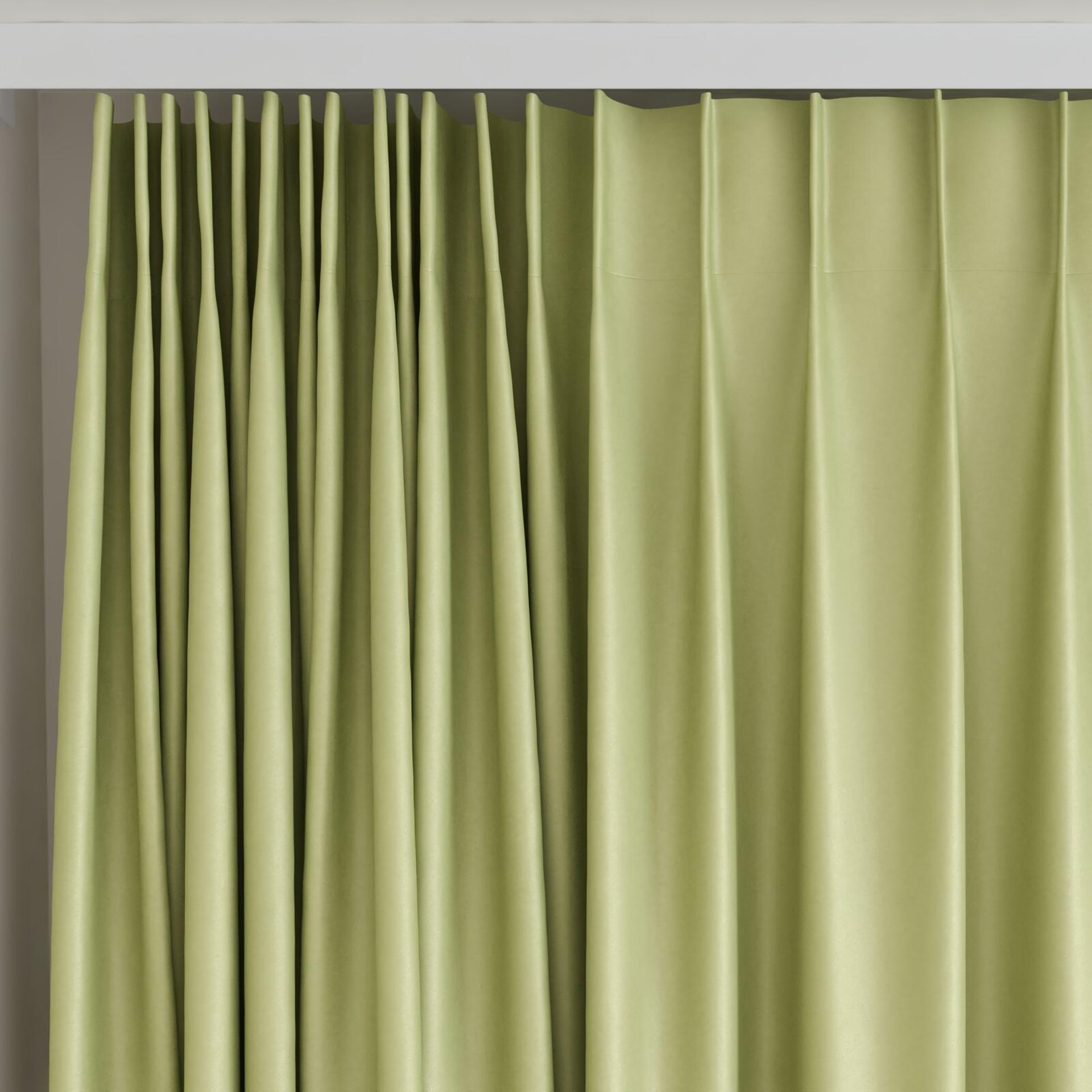 Top view of Re-Vive Leaf, on curtain rail