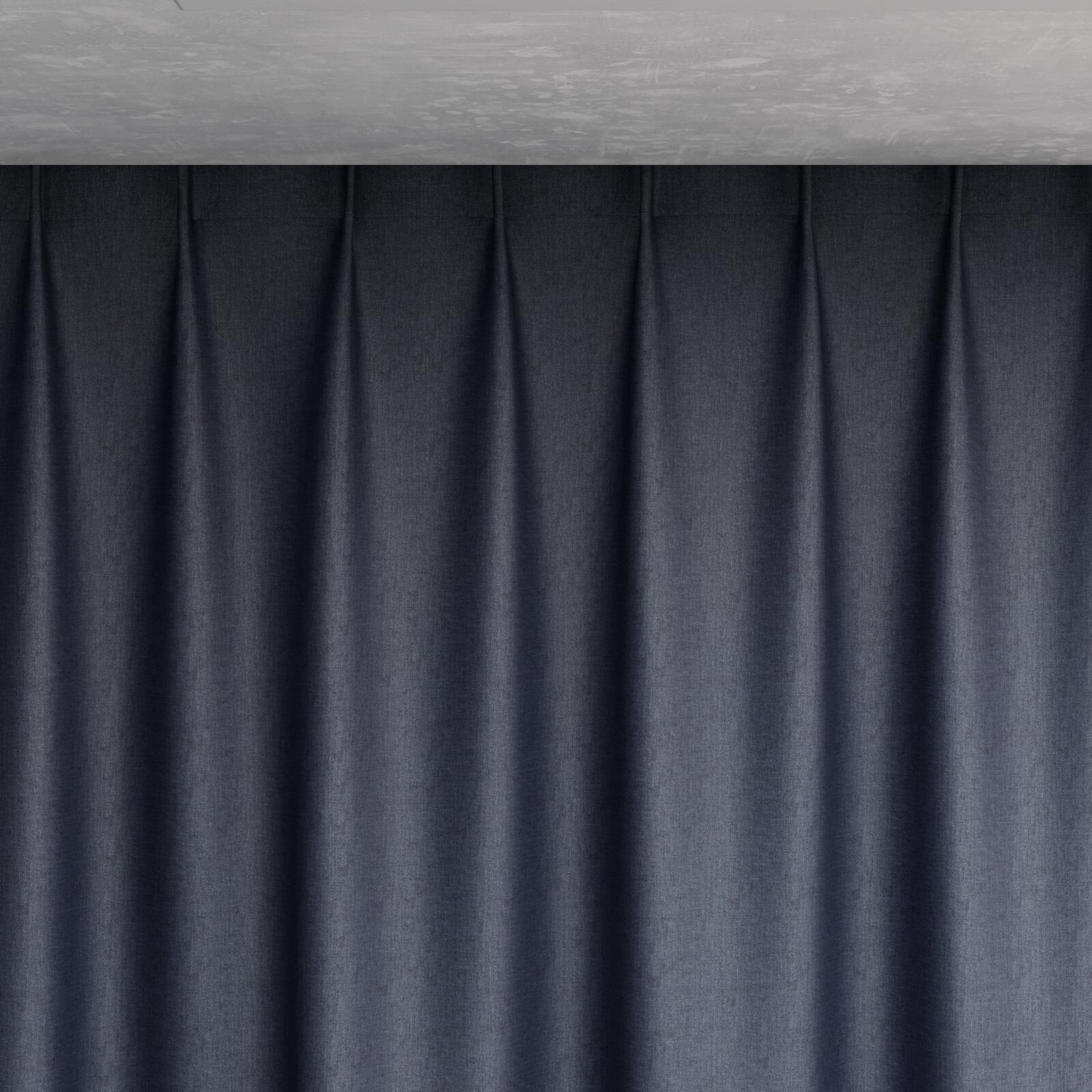 Top view of Matrix Navy, pinch pleat