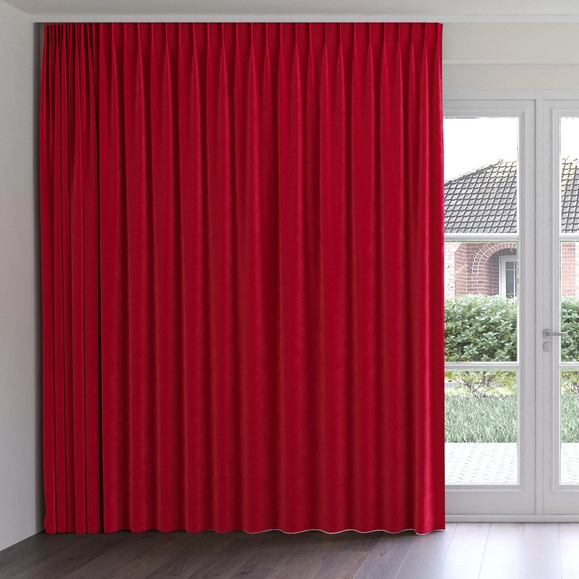 Front view of Geneva Cardinal, on curtain rail