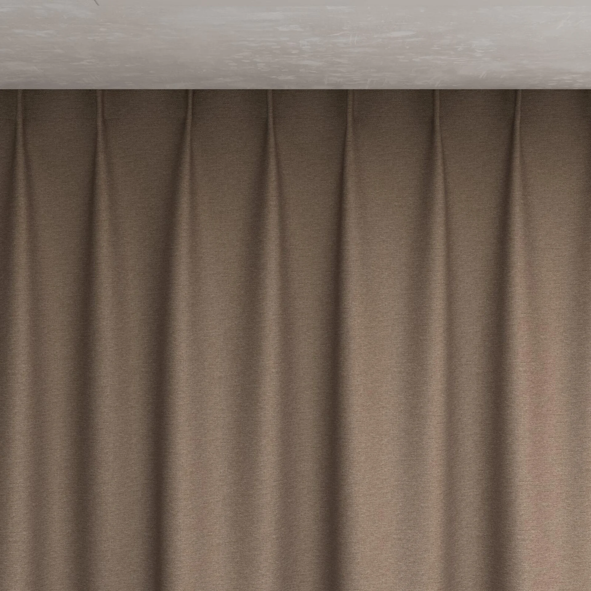 Top view of Duede Almond, pinch pleat