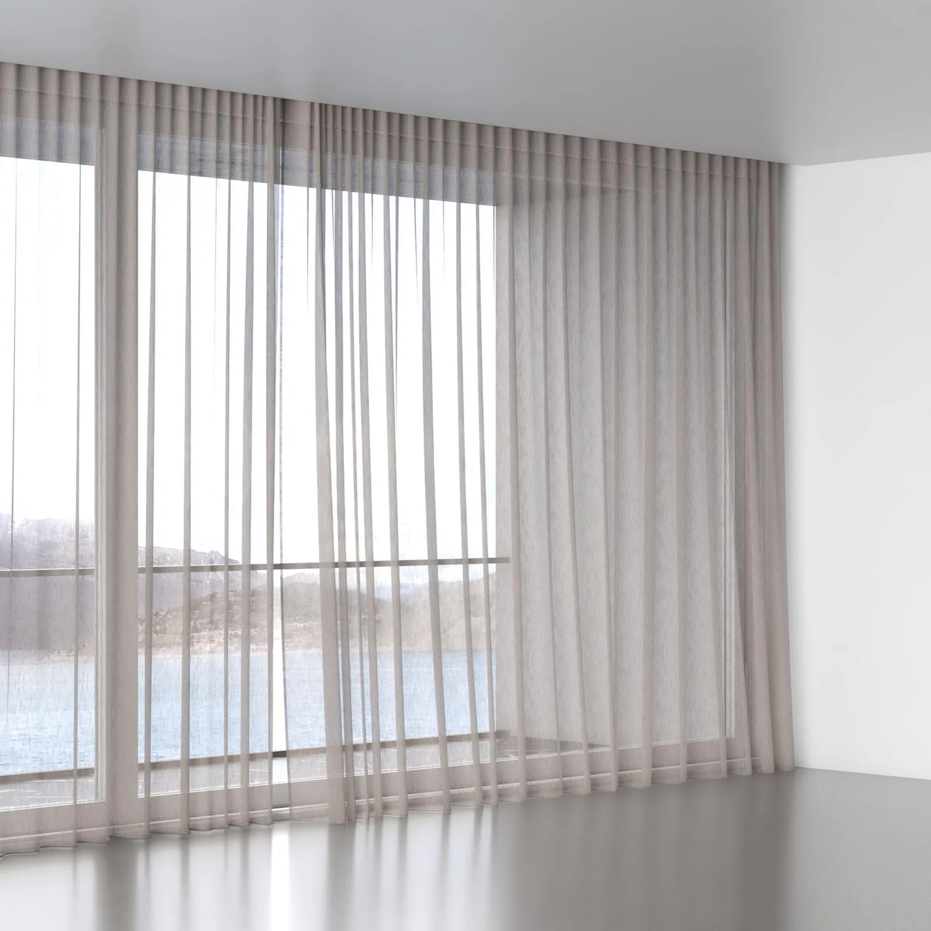 Full view of Stratus Farrow, wave pleat