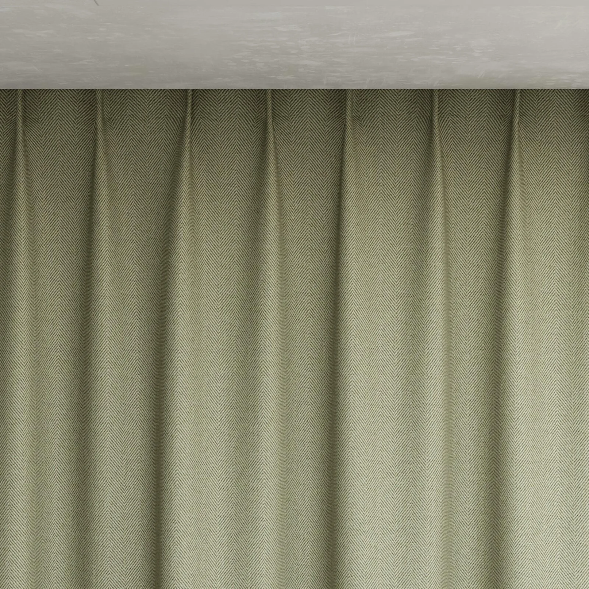 Top view of Trailblazer Spearmint, pinch pleat