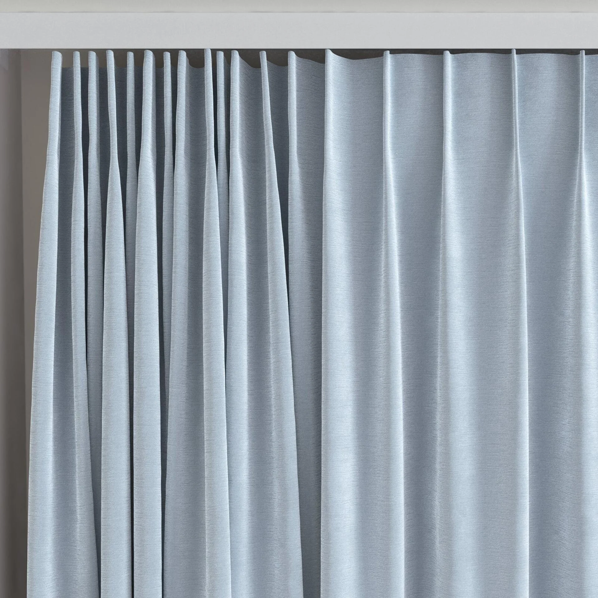 Top view of Moon Sky, on curtain rail