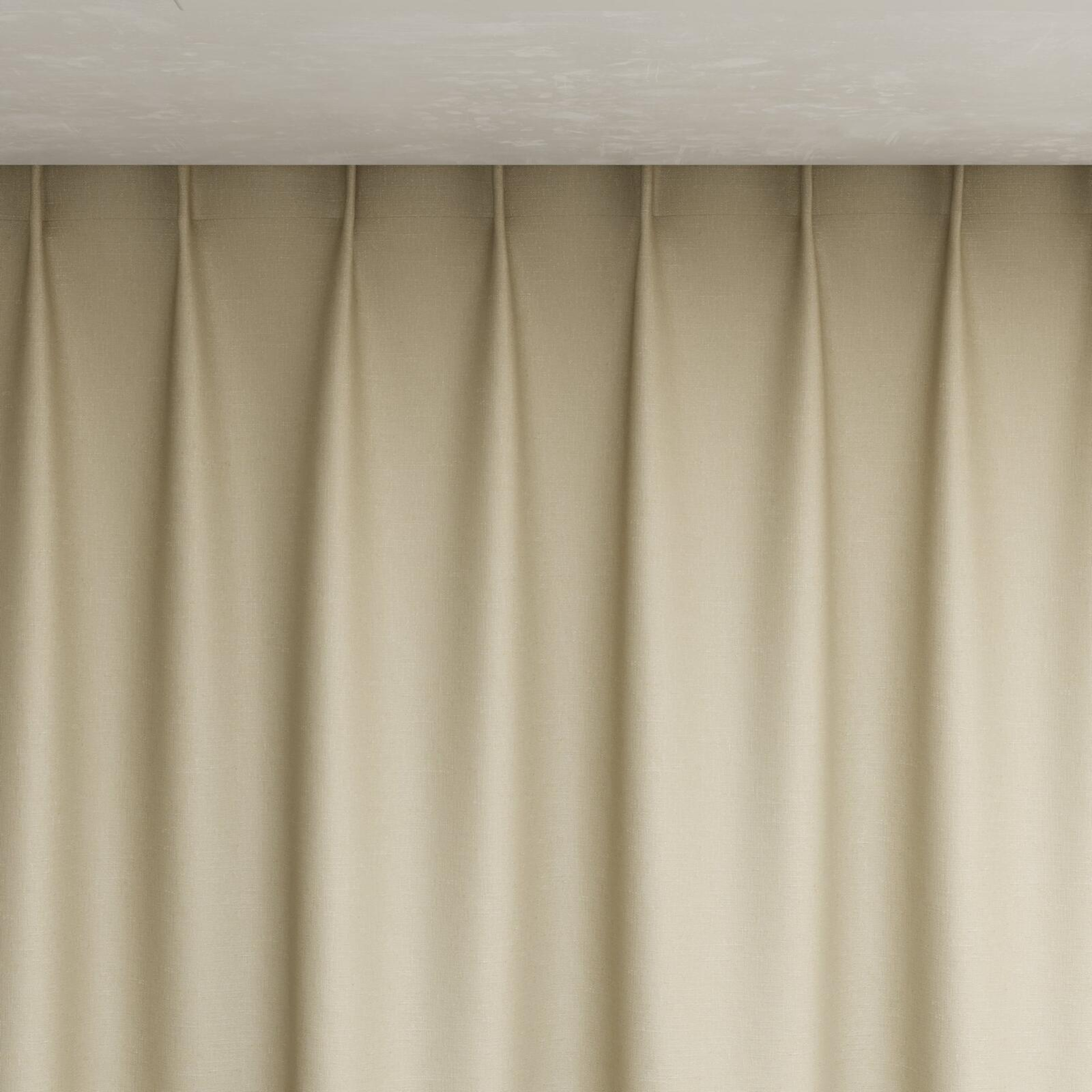 Top view of Soho Linen, pinch pleat
