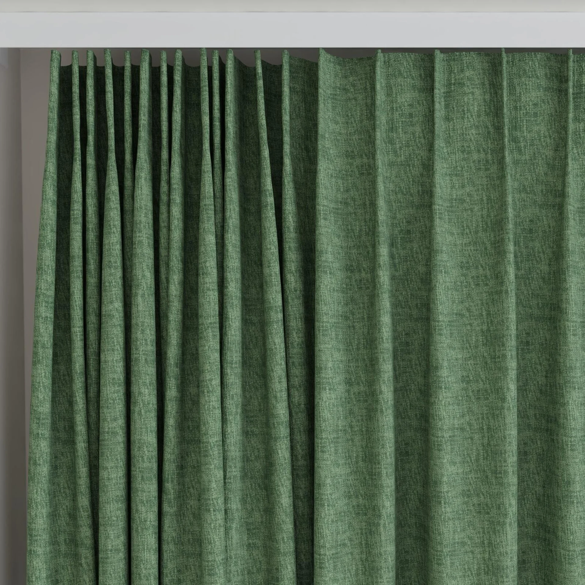 Top view of Earthwild Pesto, on curtain rail