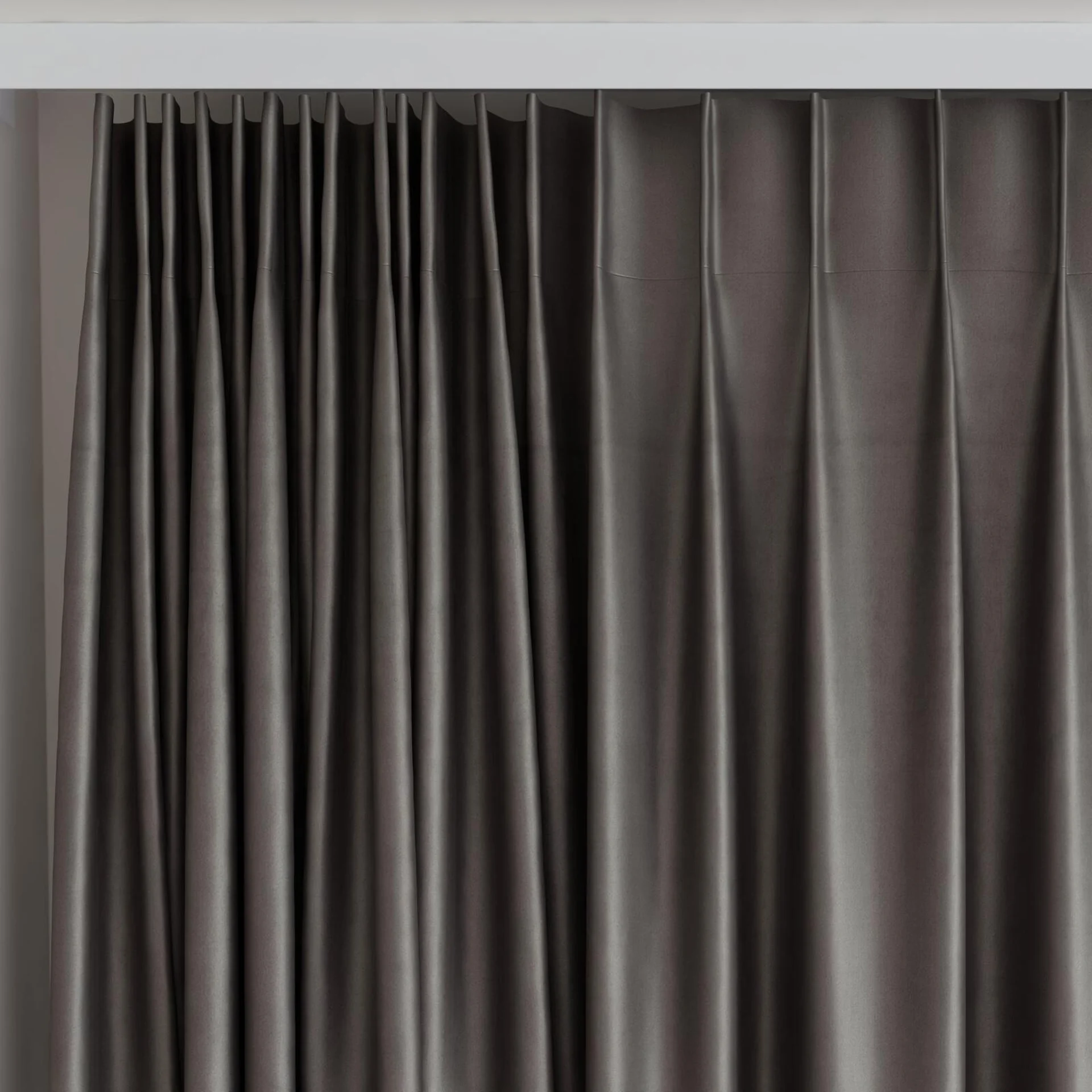 Top view of Warlock Seal, on curtain rail