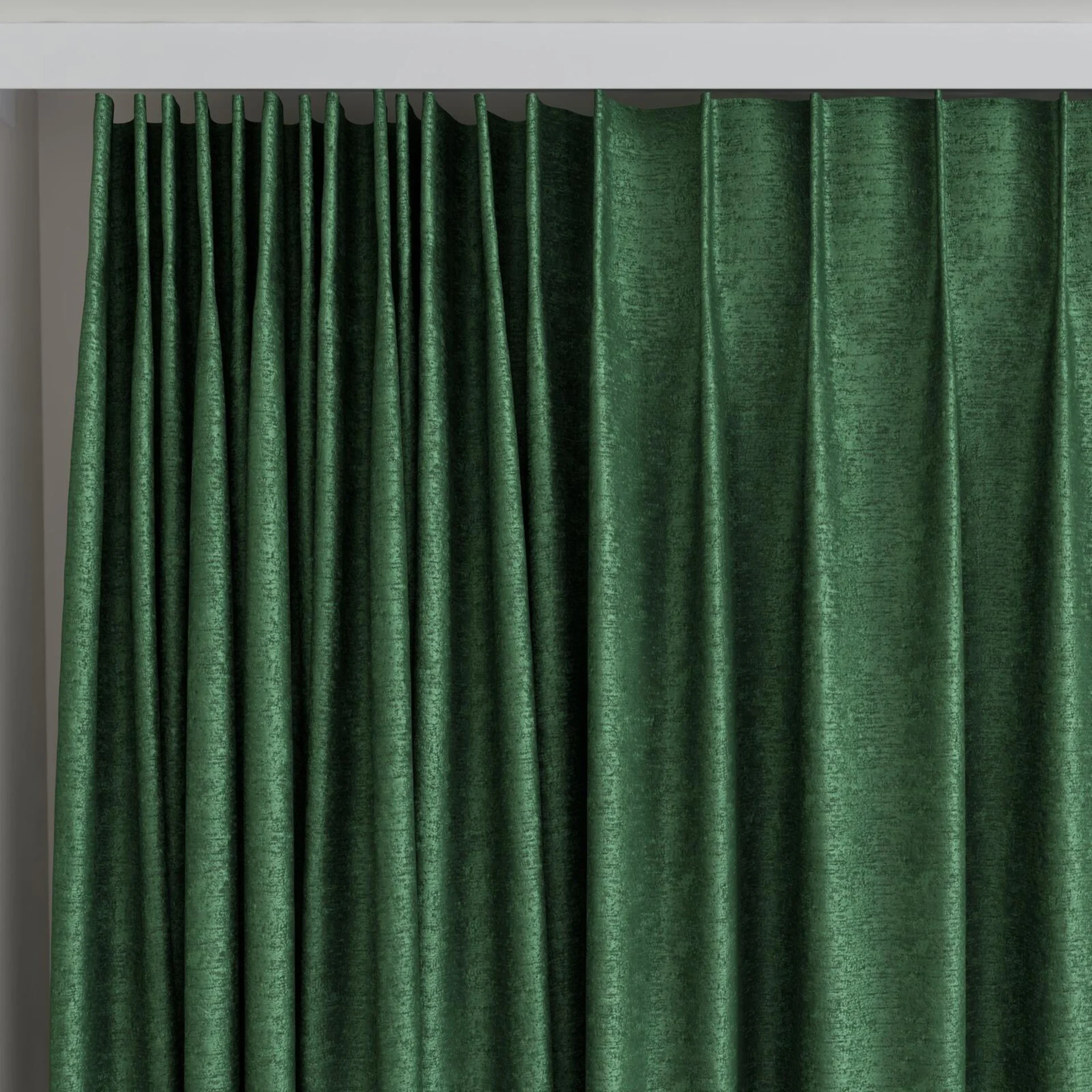 Top view of Hug Pine, on curtain rail