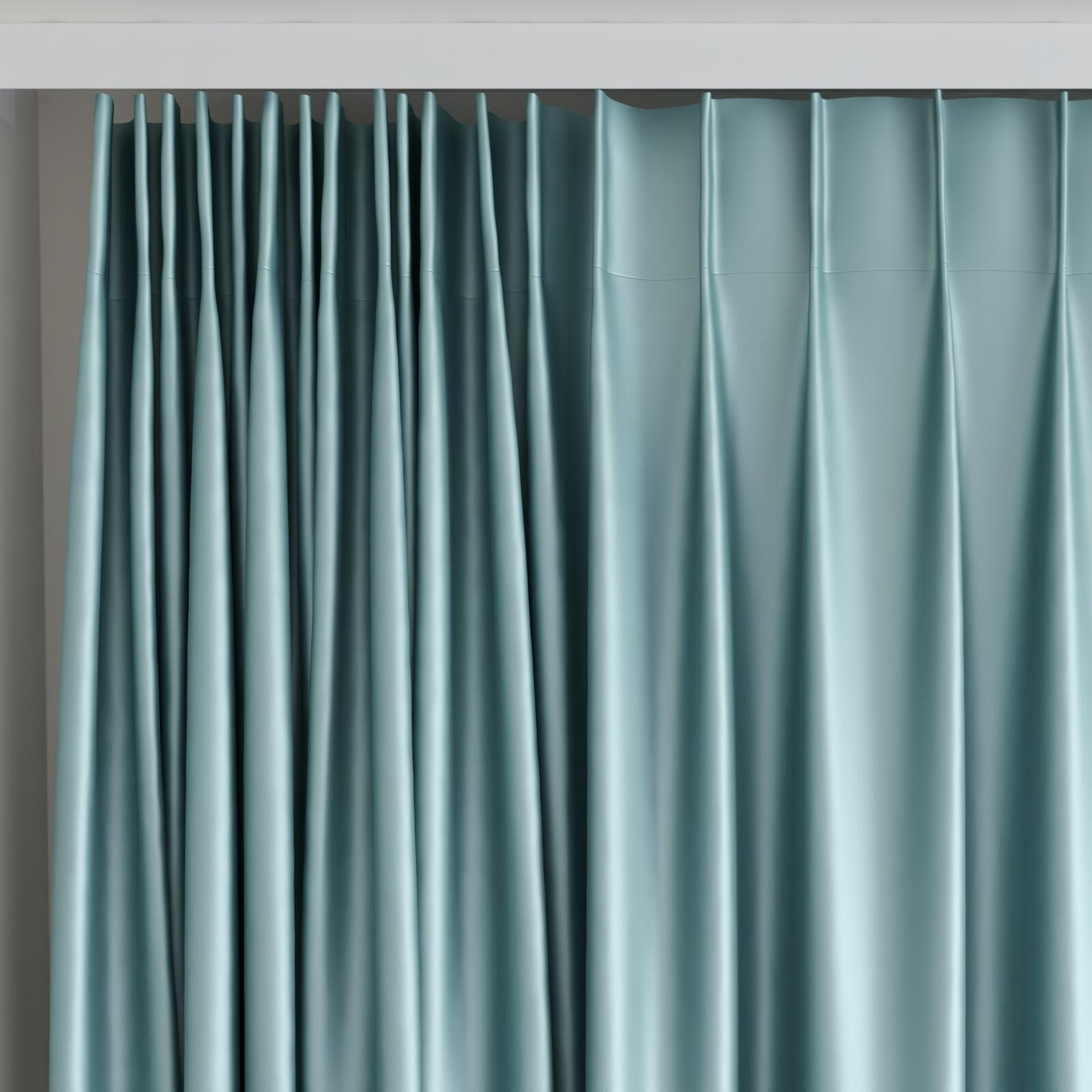Top view of Moonbeam Surf, on curtain rail