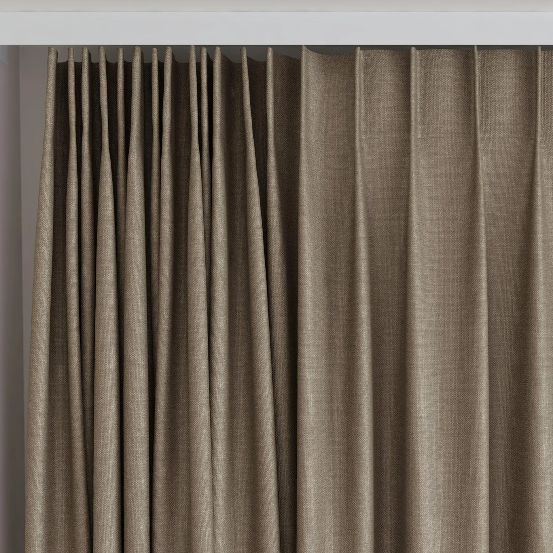 Top view of Linex Otter, on curtain rail