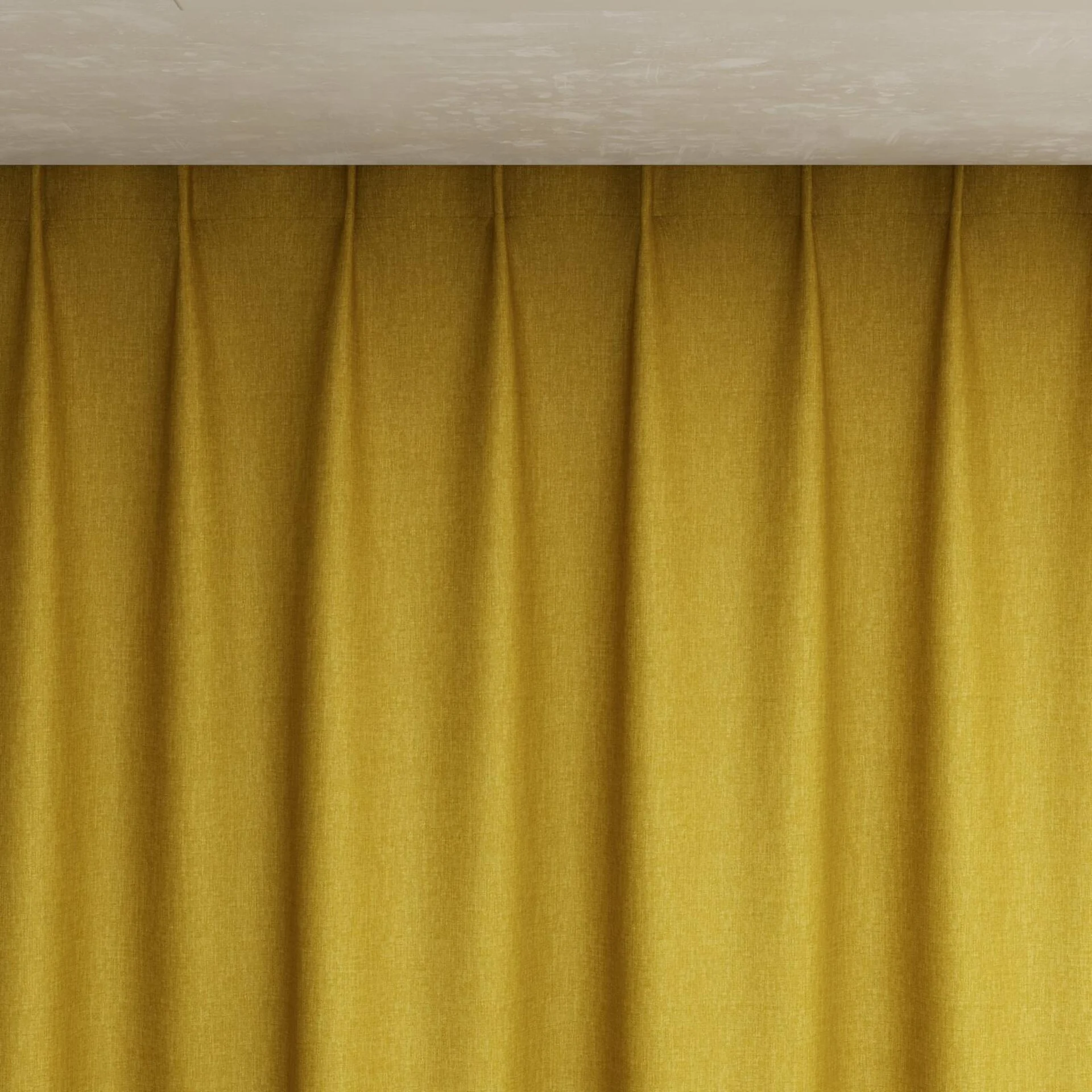 Top view of Kidglove Gold, pinch pleat
