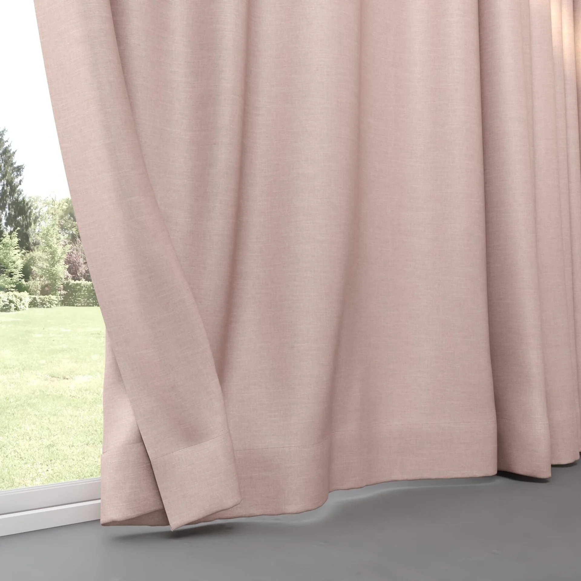 Bottom view of Tonto Blossom, pinch pleat