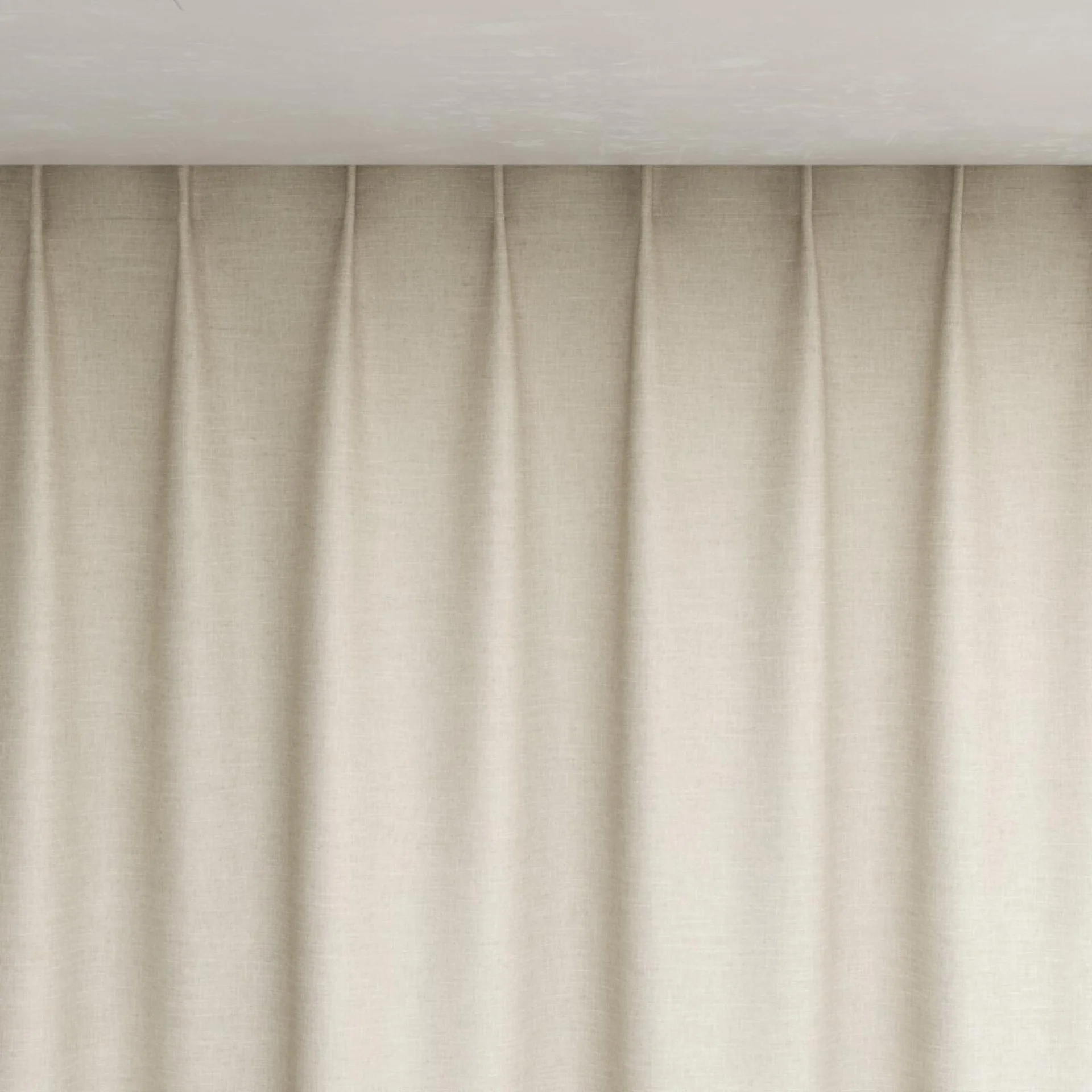 Top view of Tonto Wool, pinch pleat