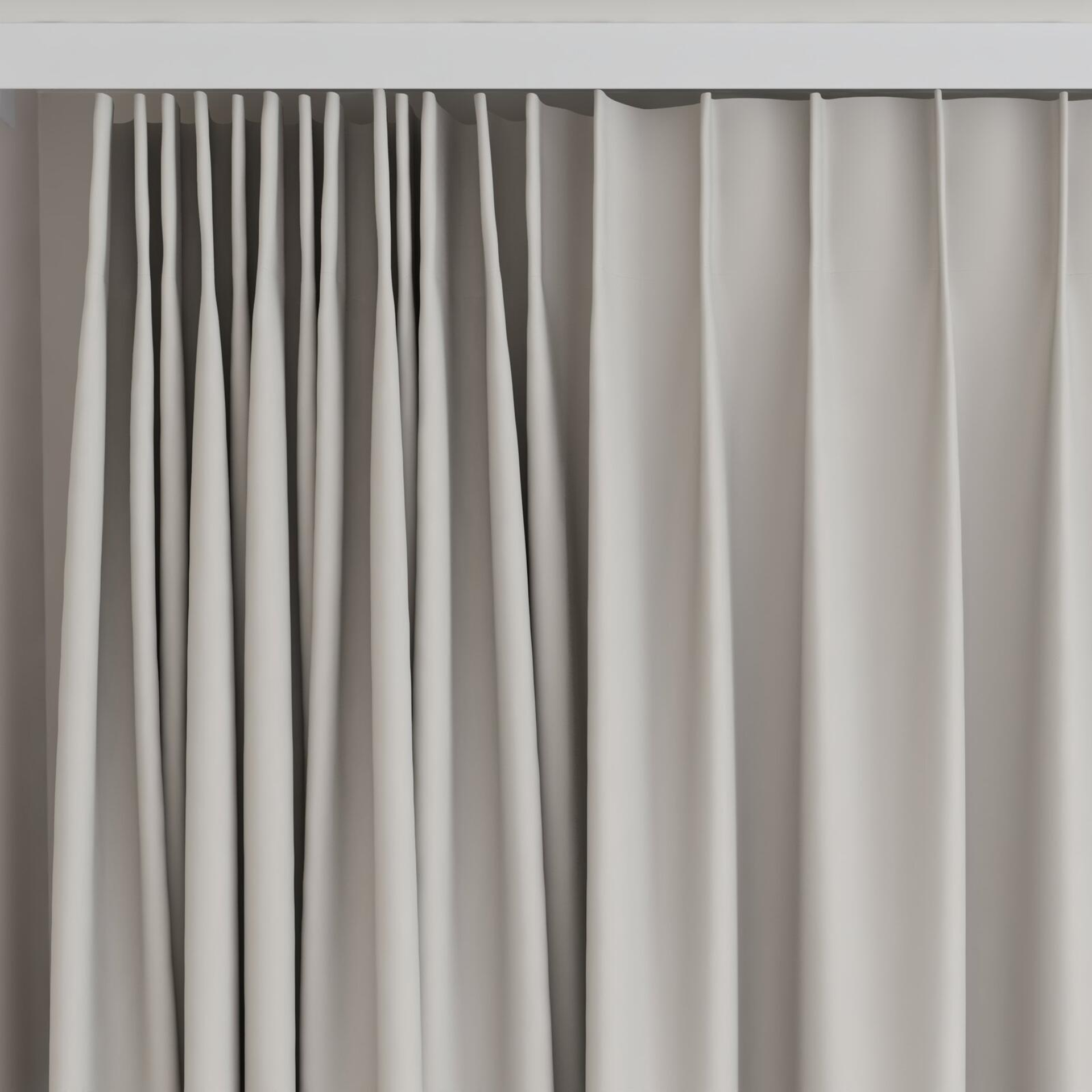 Top view of Vesta Shark, on curtain rail