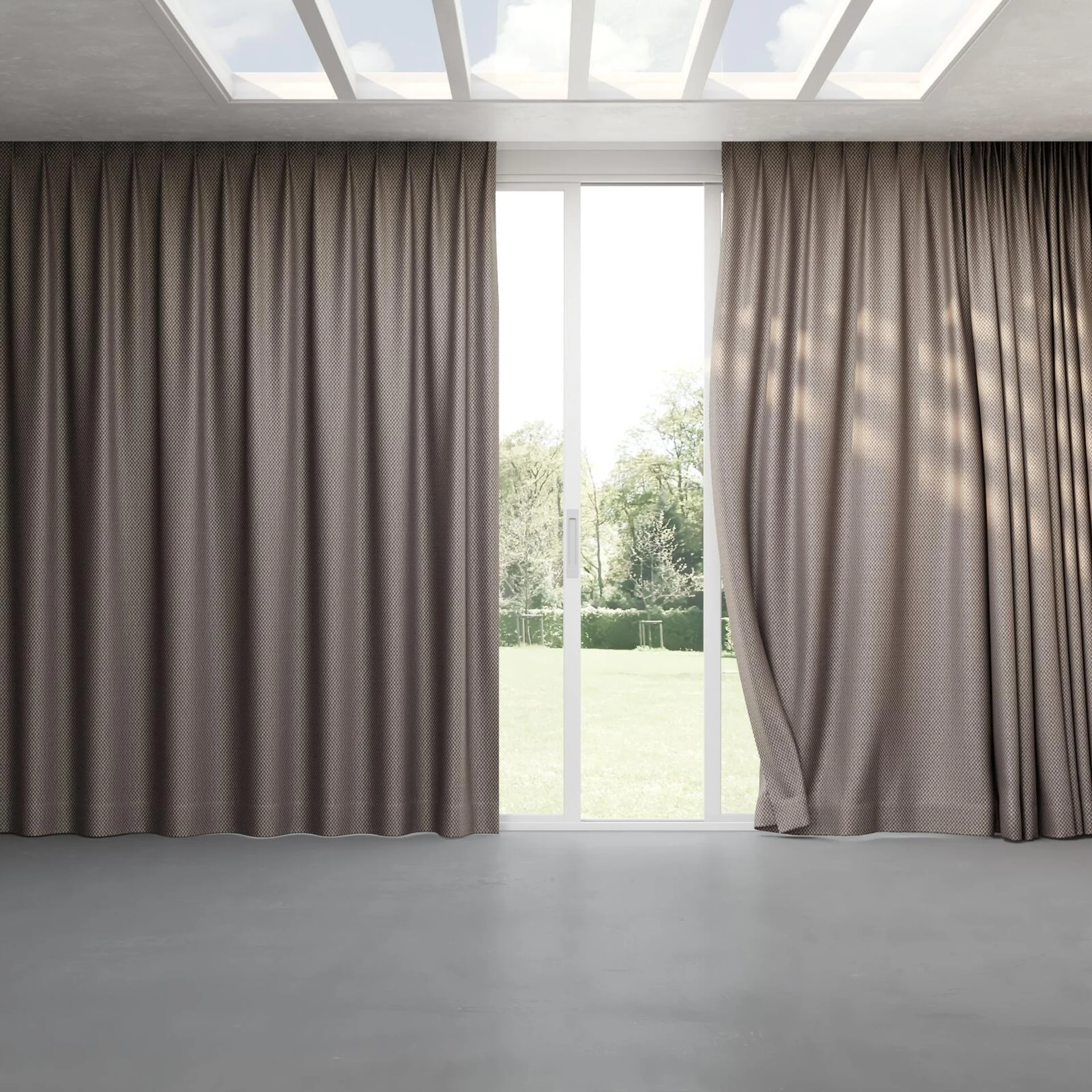 Full view of Manalapan Ash, pinch pleat