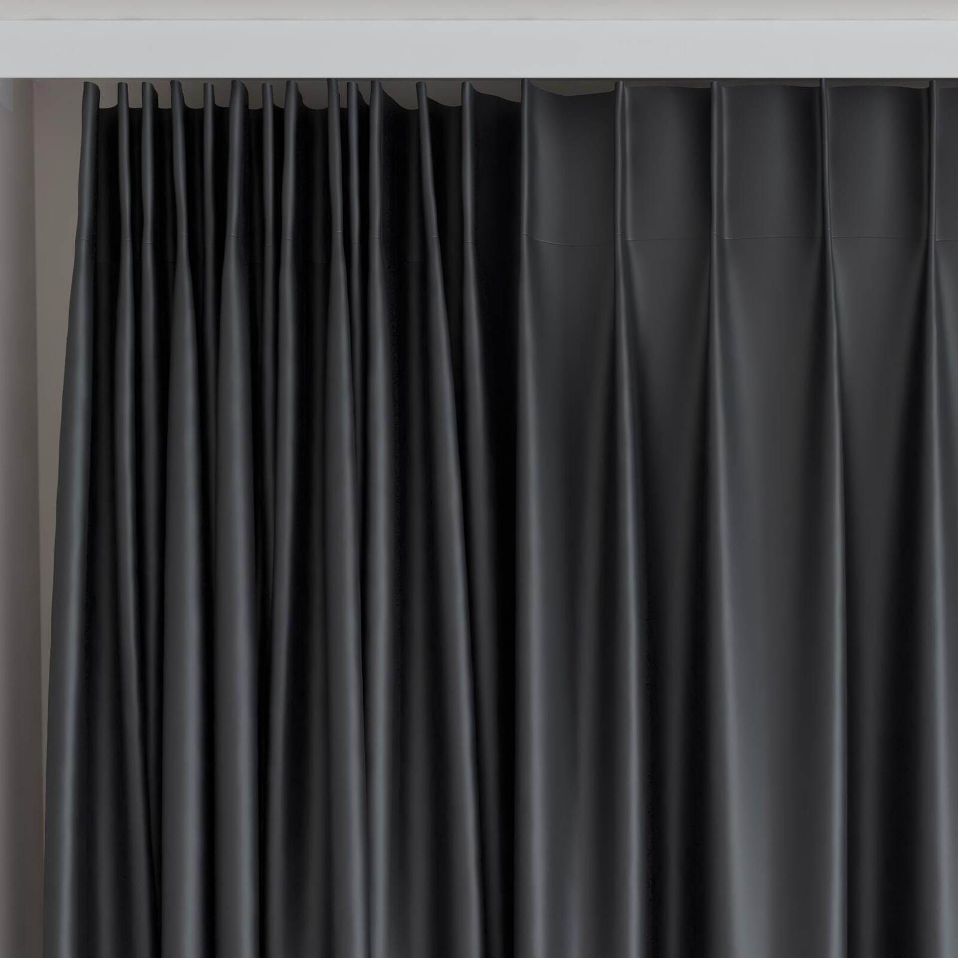 Top view of North Face Caviar, on curtain rail