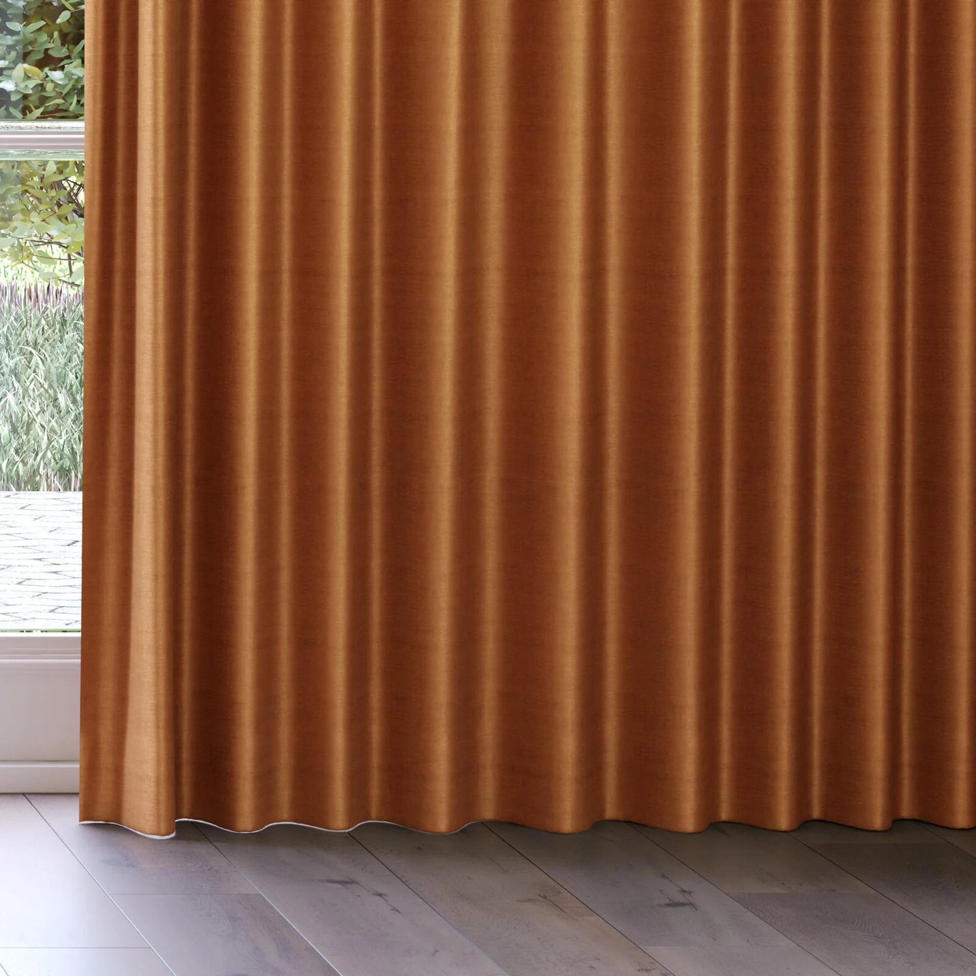 Bottom view of Zircon Terra, on curtain rail