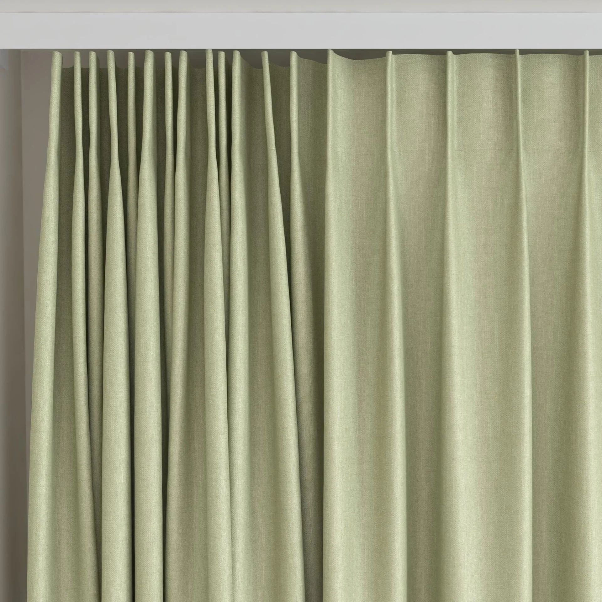 Top view of Excel Pear, on curtain rail