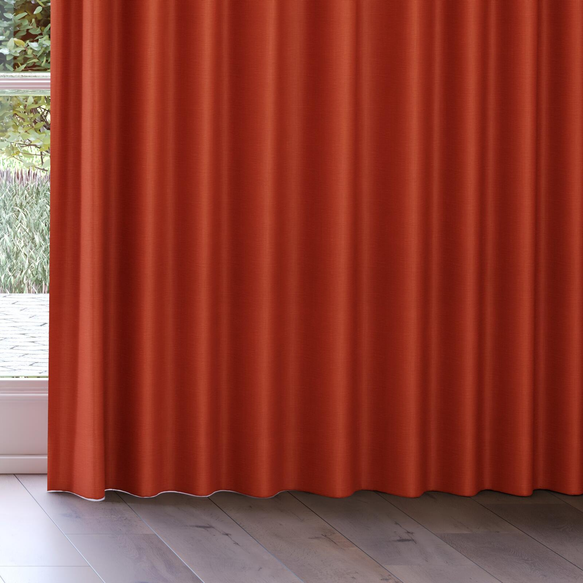 Bottom view of Loci Dim Out Ember, on curtain rail