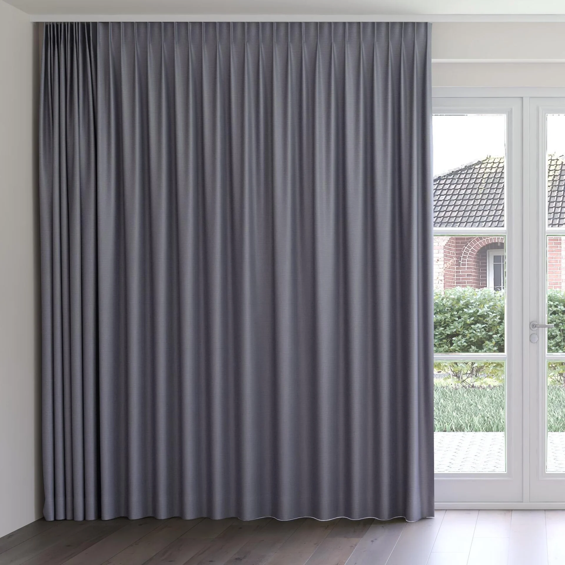 Front view of Re-Juvenate Zircon, on curtain rail