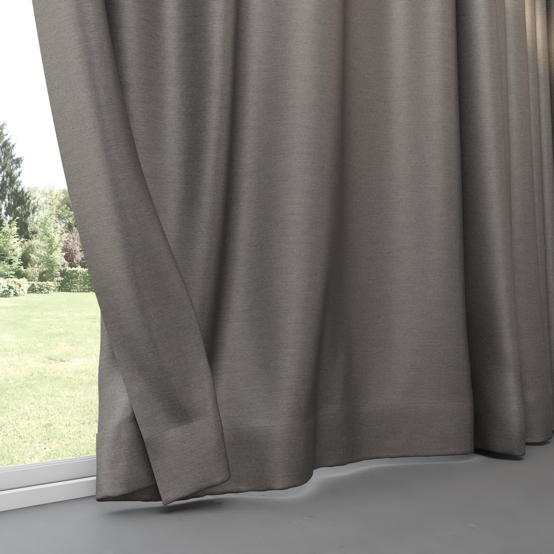 Bottom view of Provence Pewter, pinch pleat