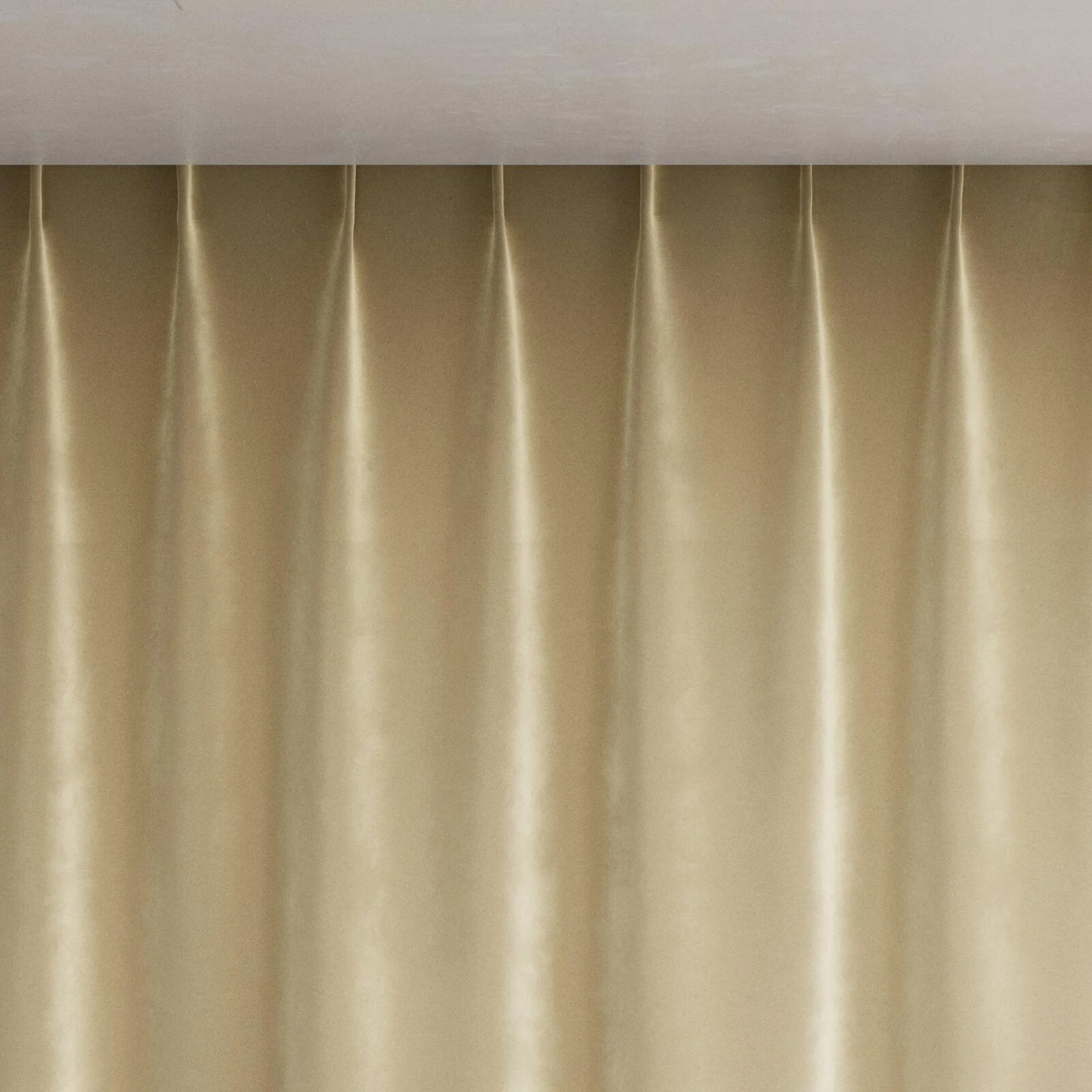 Top view of Velvelux Caramel, pinch pleat