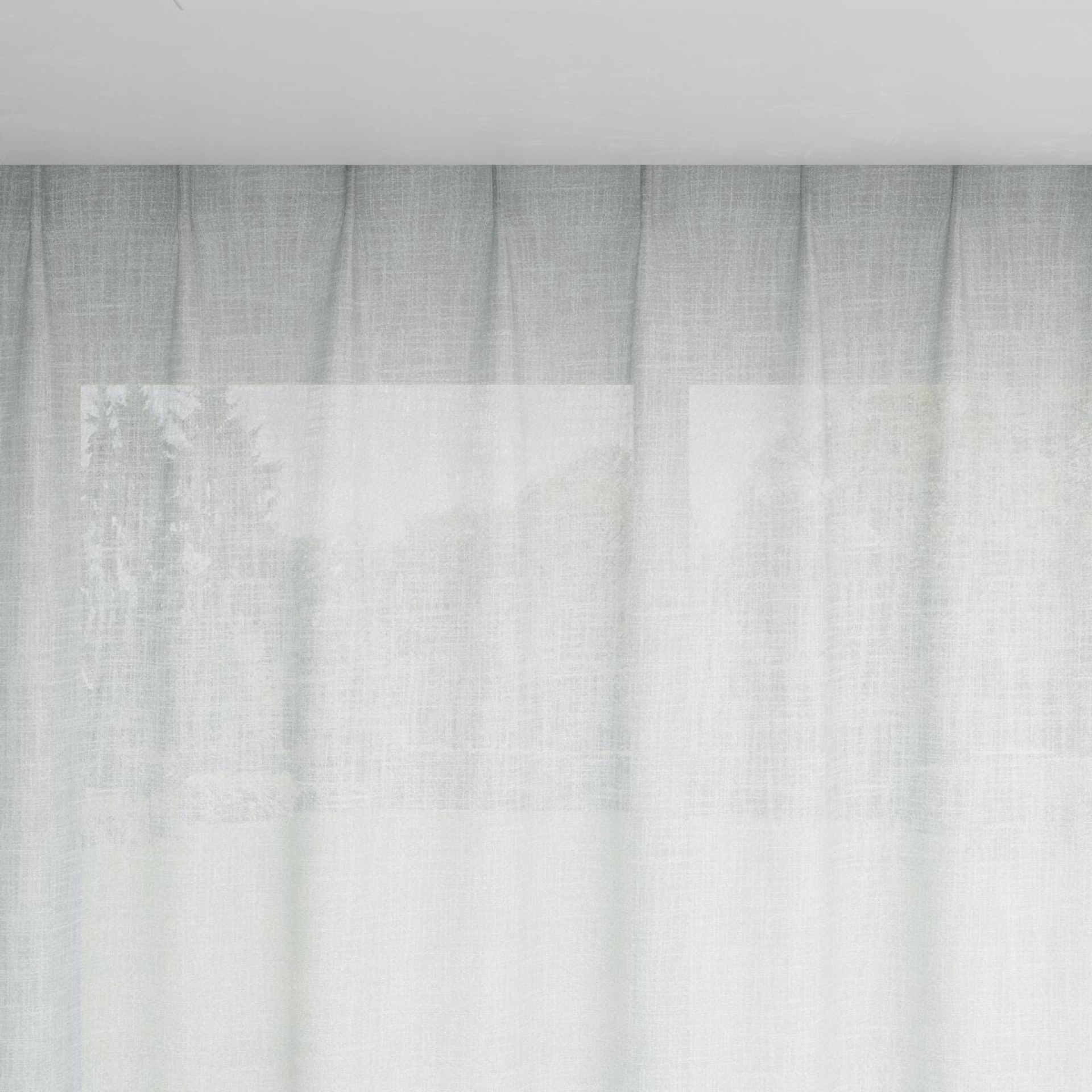 Top view of Motion Fog, pinch pleat