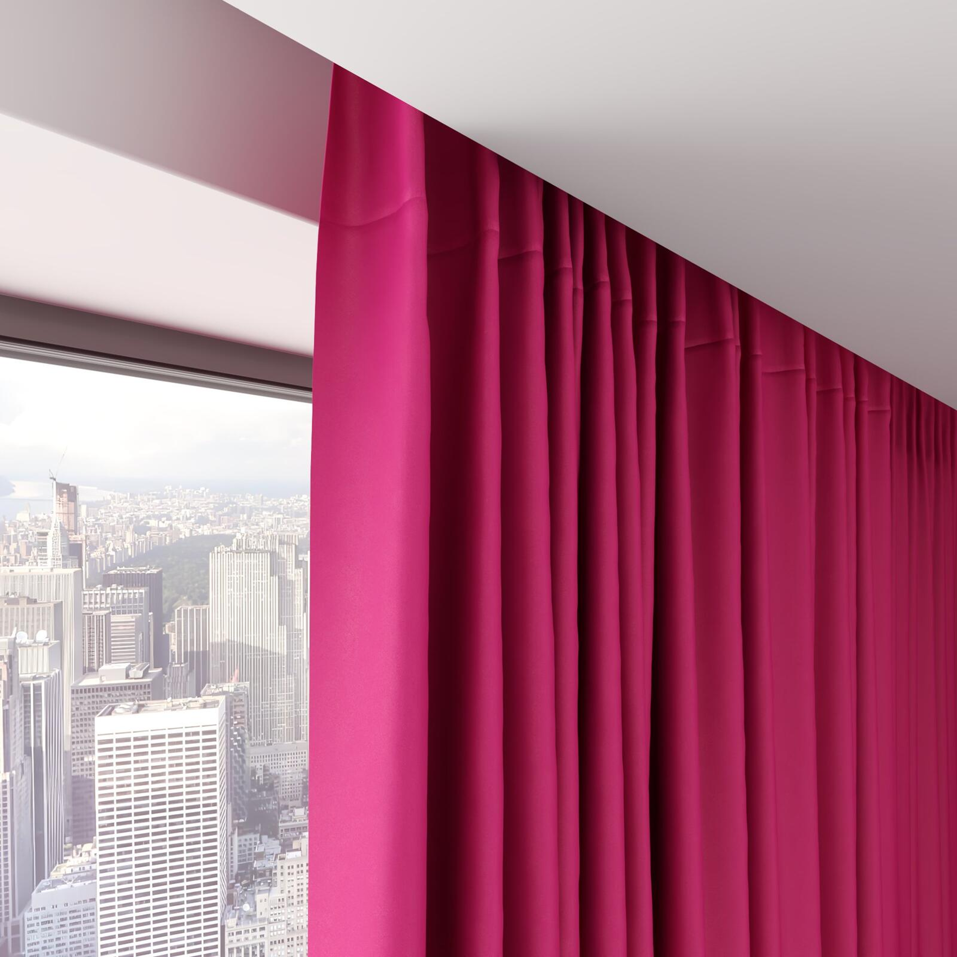Top view of Ultra Dim Magenta, on hidden rail