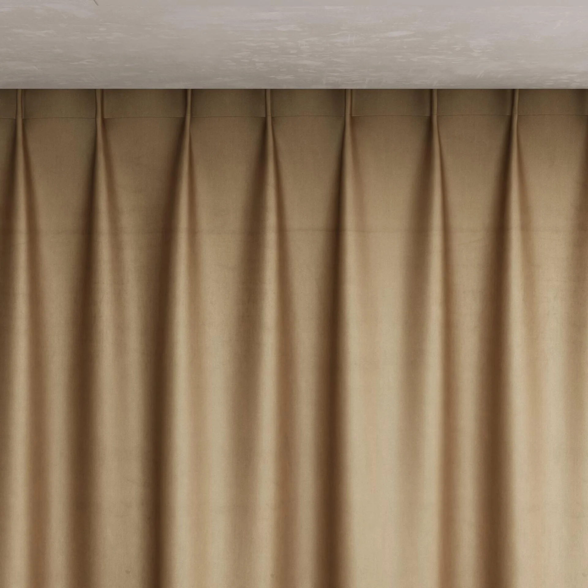 Top view of Warlock Mink, pinch pleat