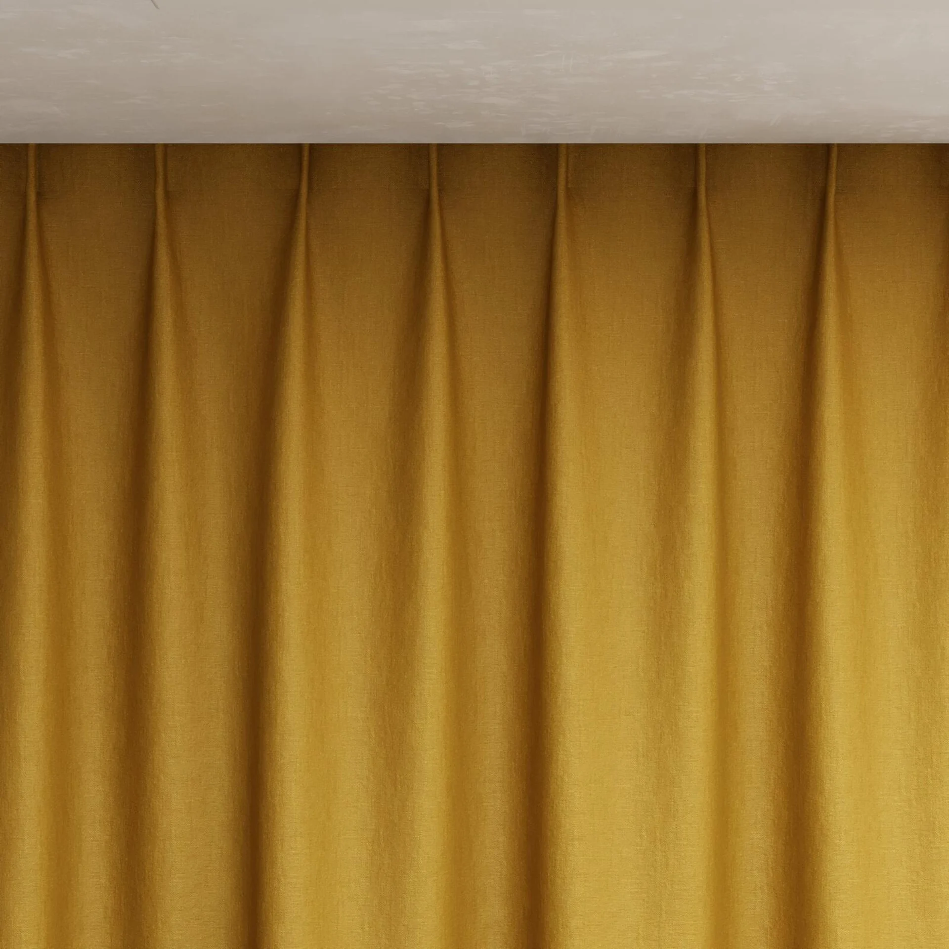 Top view of Eternal Citrine, pinch pleat