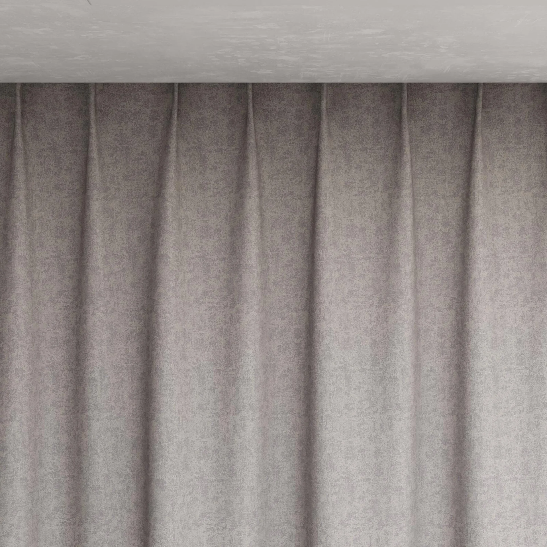 Top view of Avalon FR Blackout Fog, pinch pleat