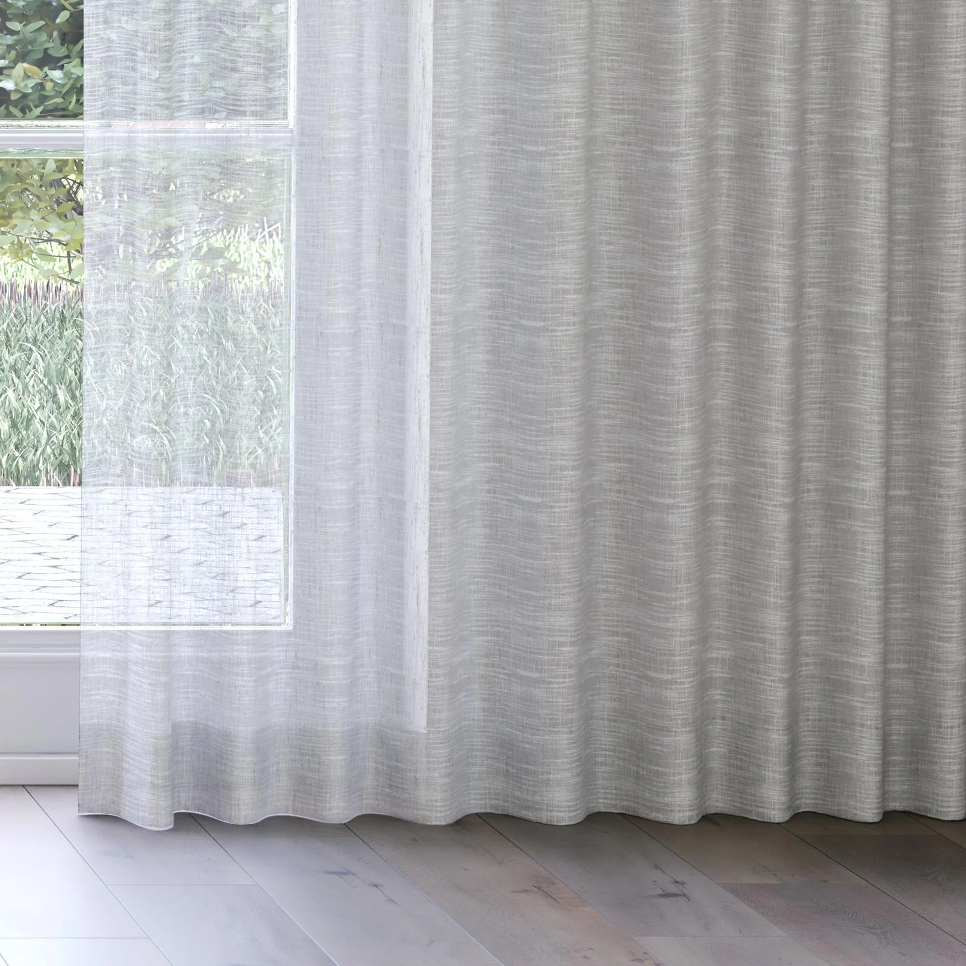 Bottom view of Zip Fossil, on curtain rail