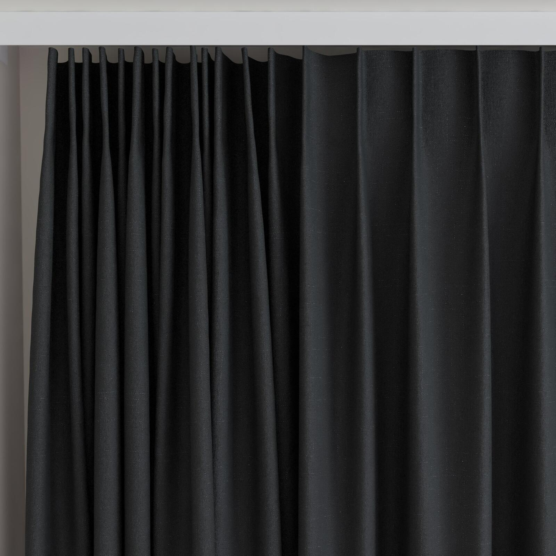Top view of Cavalry Onyx, on curtain rail