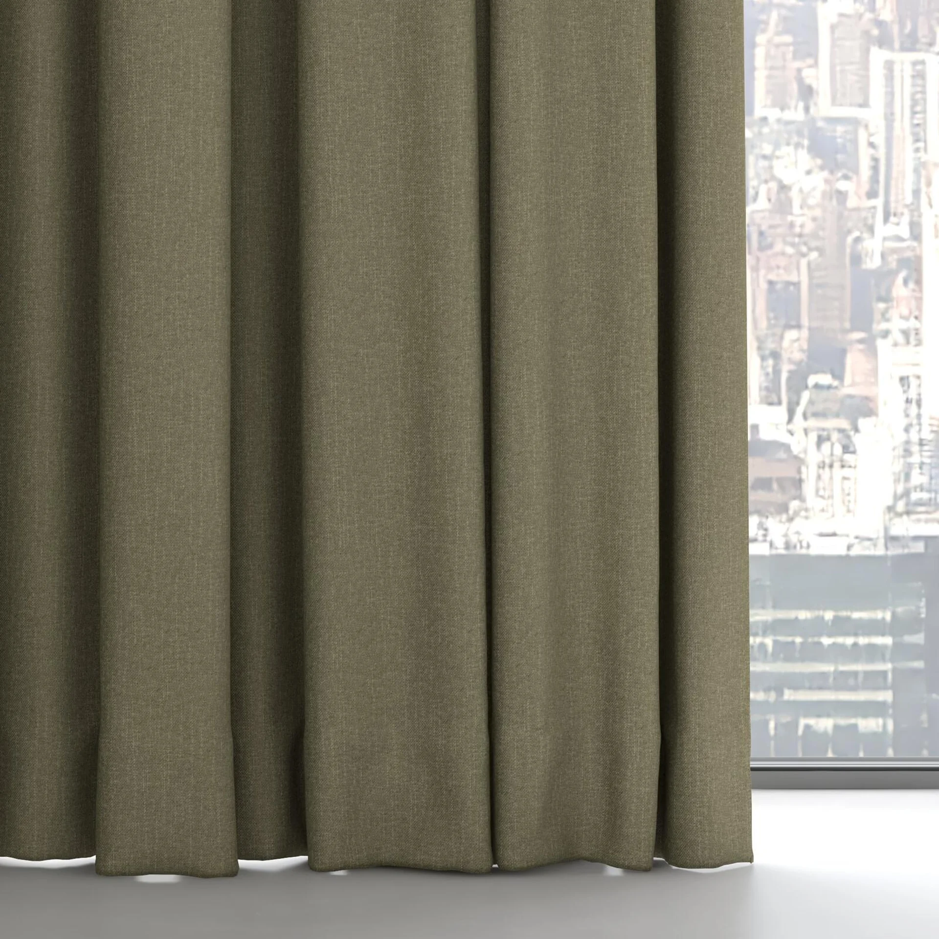 Bottom view of Excel Khaki, on hidden rail