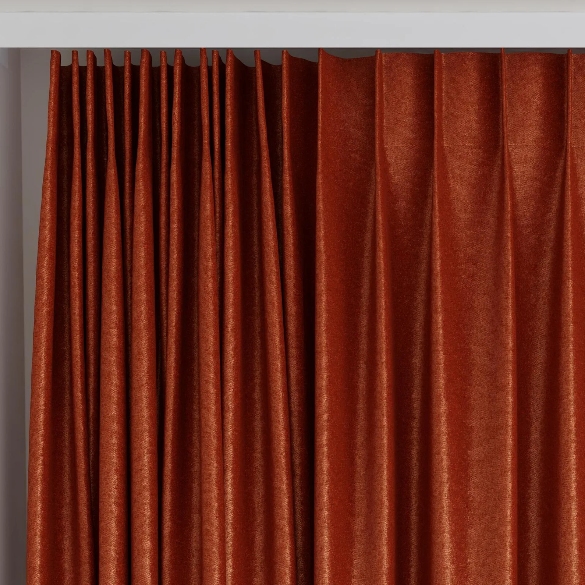 Top view of Recharge Terra, on curtain rail
