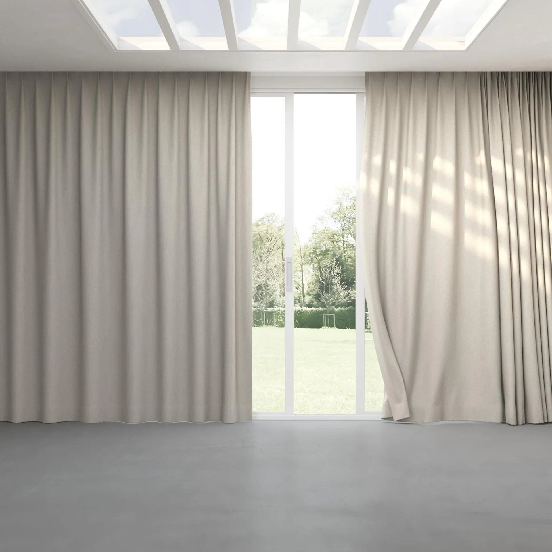 Full view of Element Mineral, pinch pleat