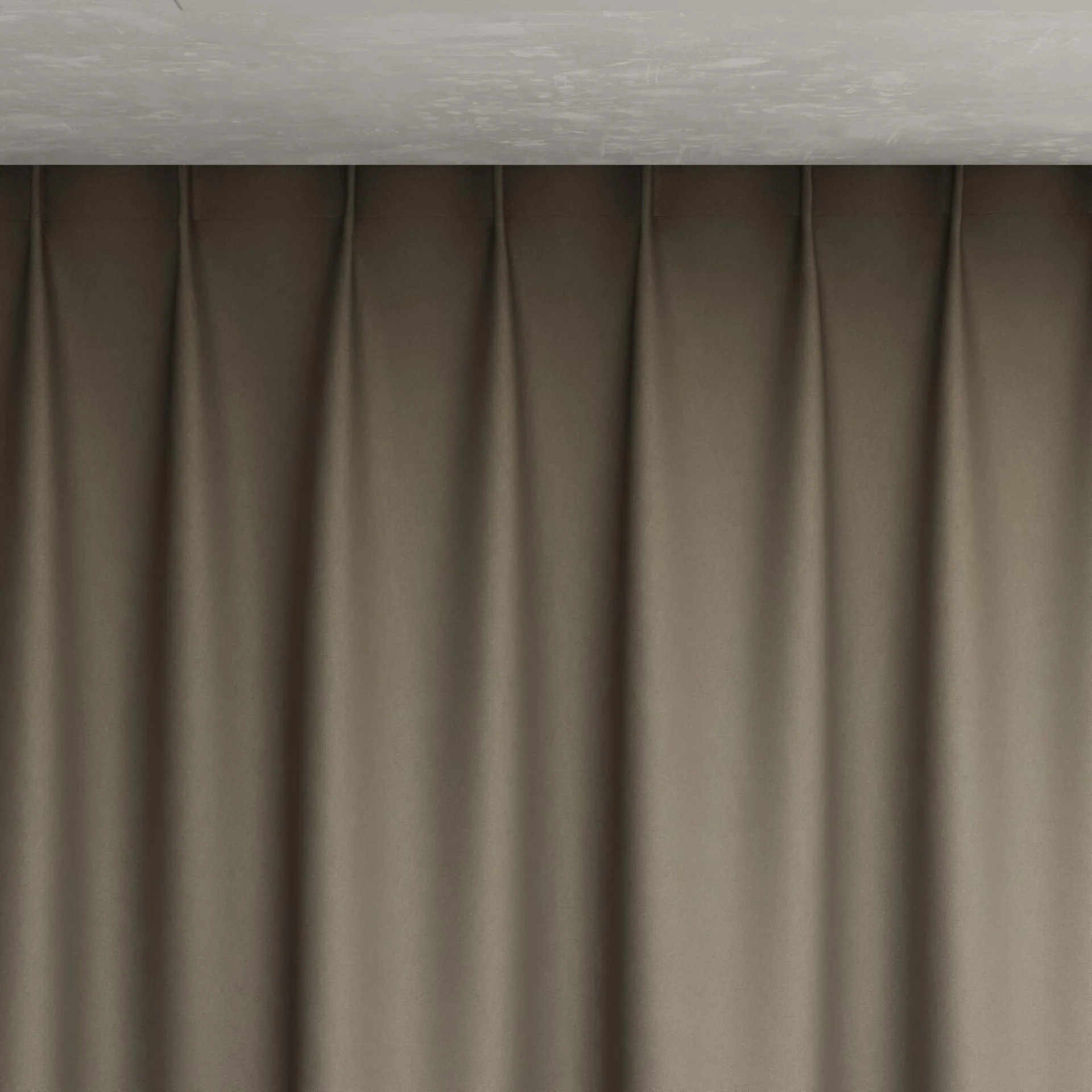 Top view of Woolskin Truffle, pinch pleat