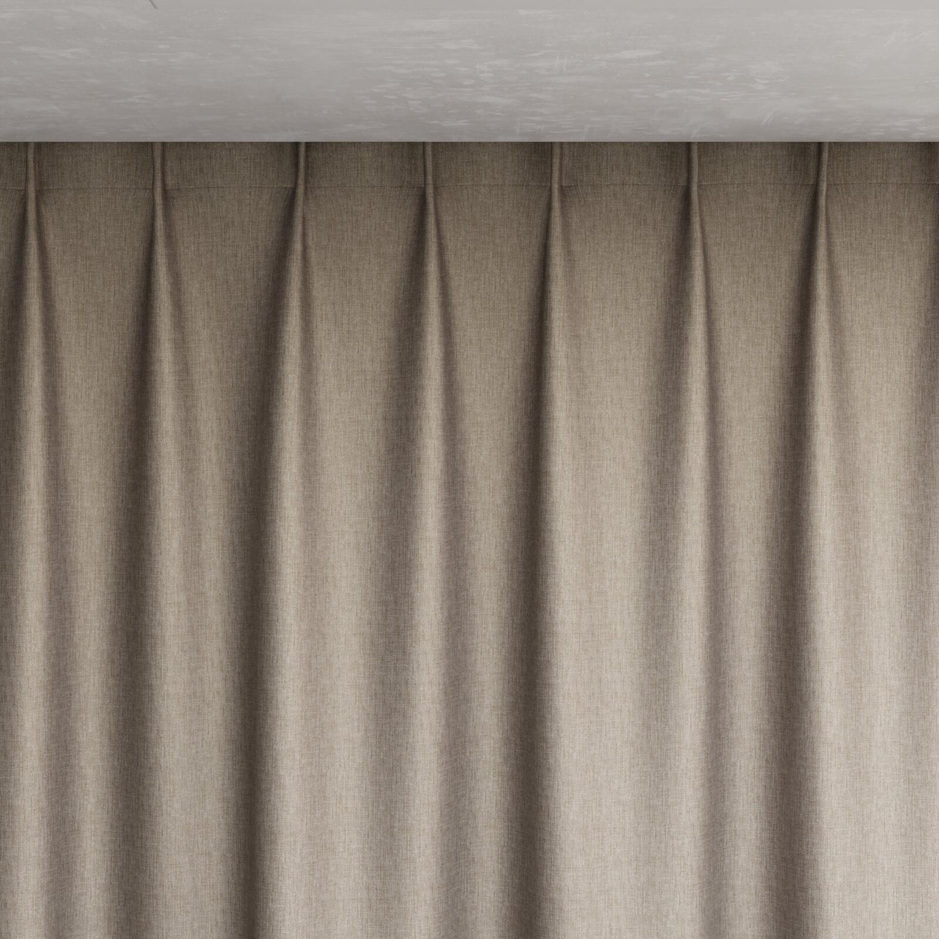 Top view of Matrix Oyster, pinch pleat