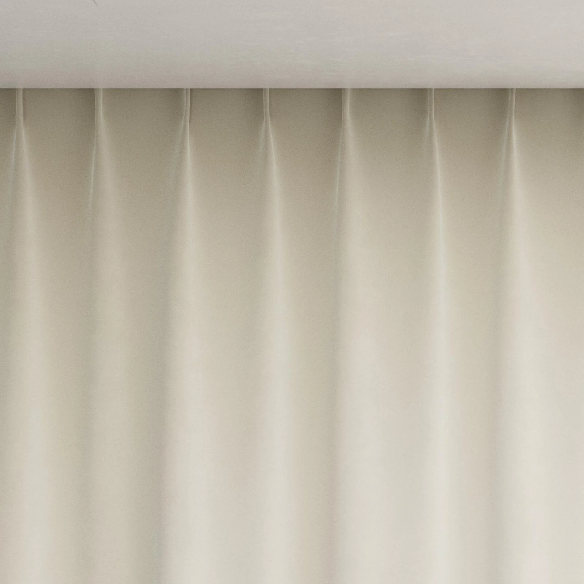 Top view of Vienna Silk, pinch pleat