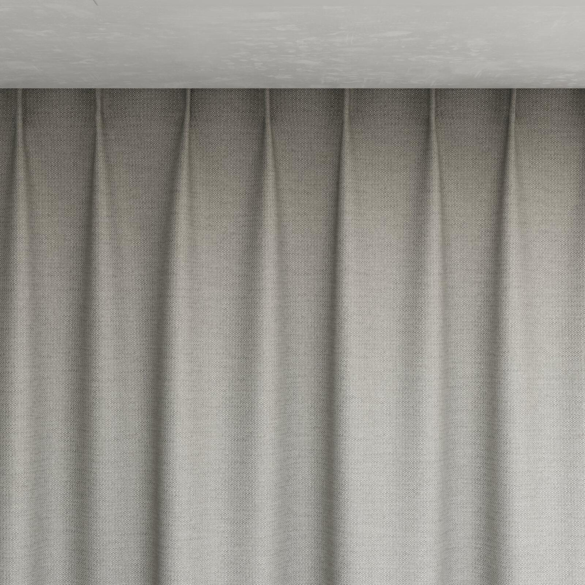 Top view of Bravo Feather, pinch pleat