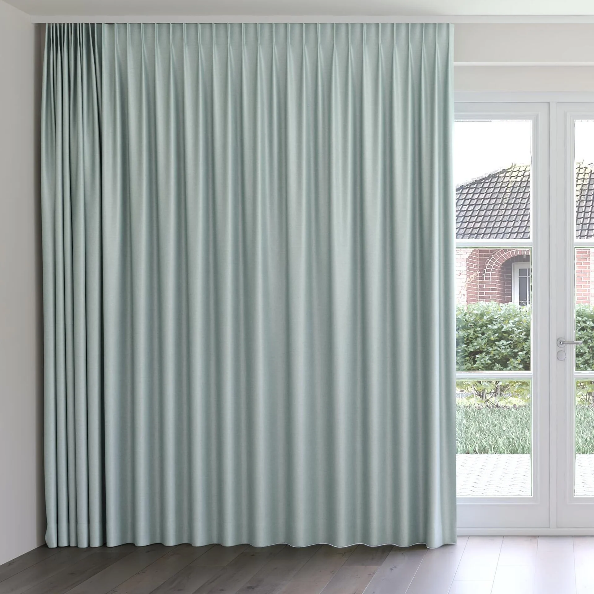Front view of Provence Surf, on curtain rail
